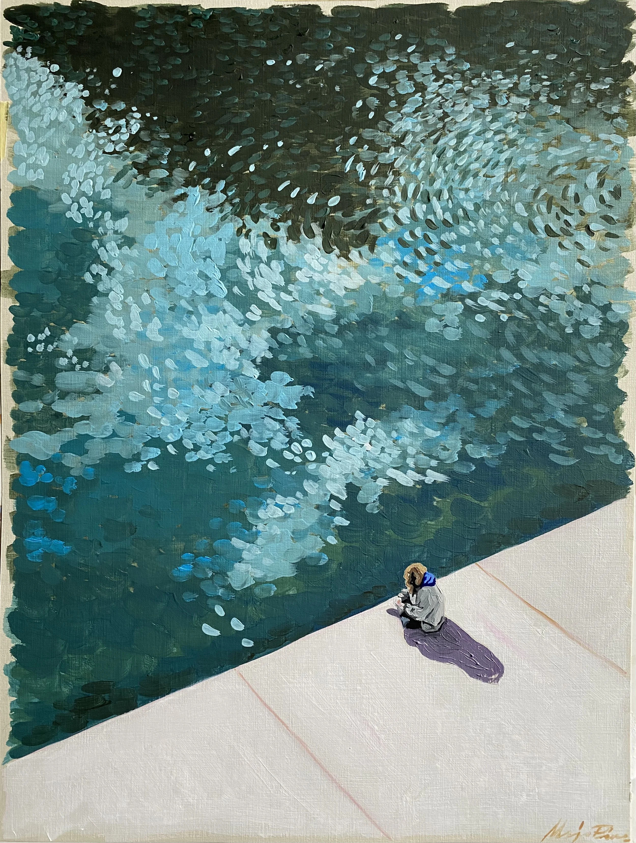 FUNDETE, 2021
Huile sur papier
48 x 36 cm