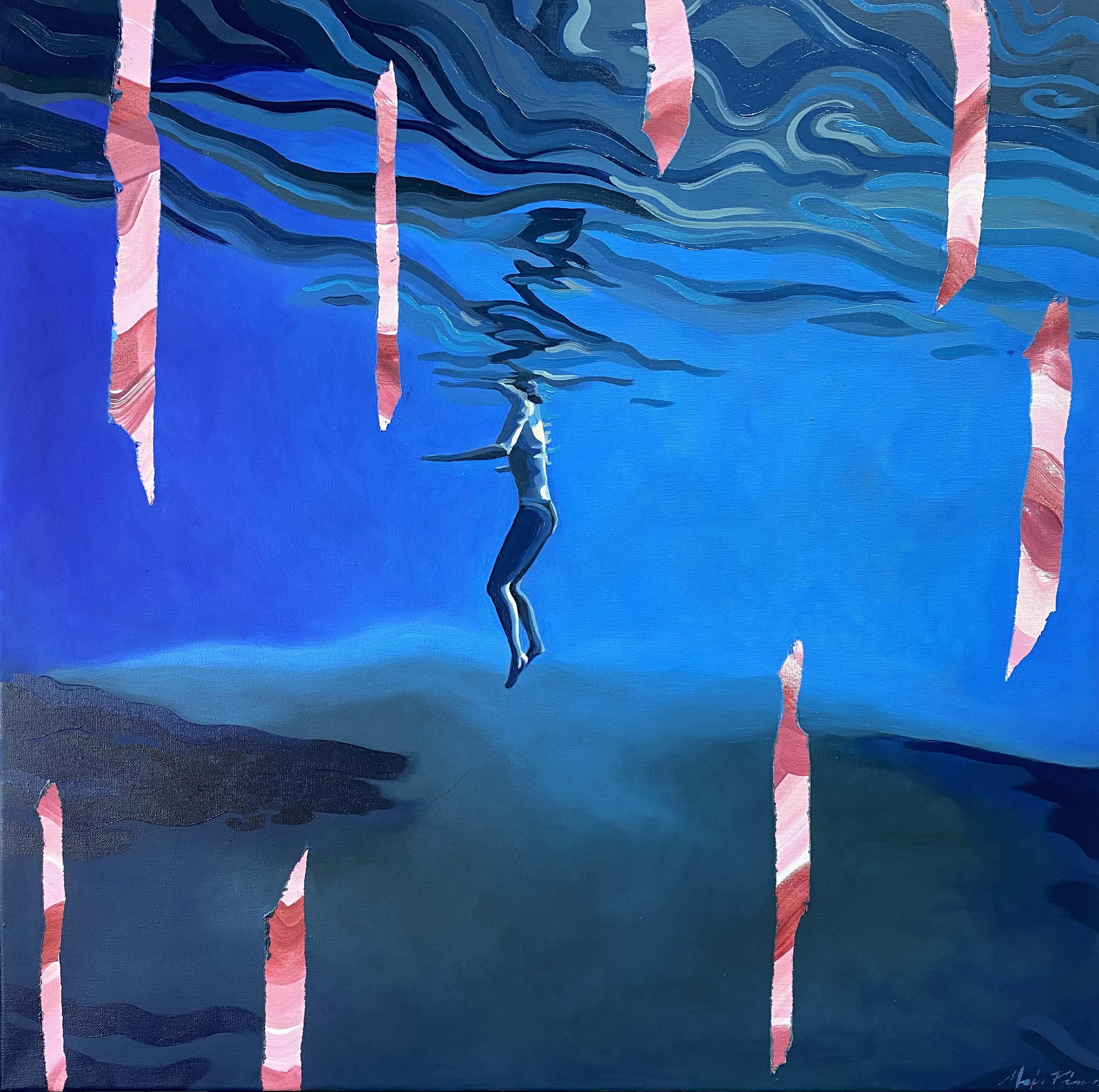 ÉMERGE, 2025
Huile and Acryliques sur toile
80 x 80 cm 