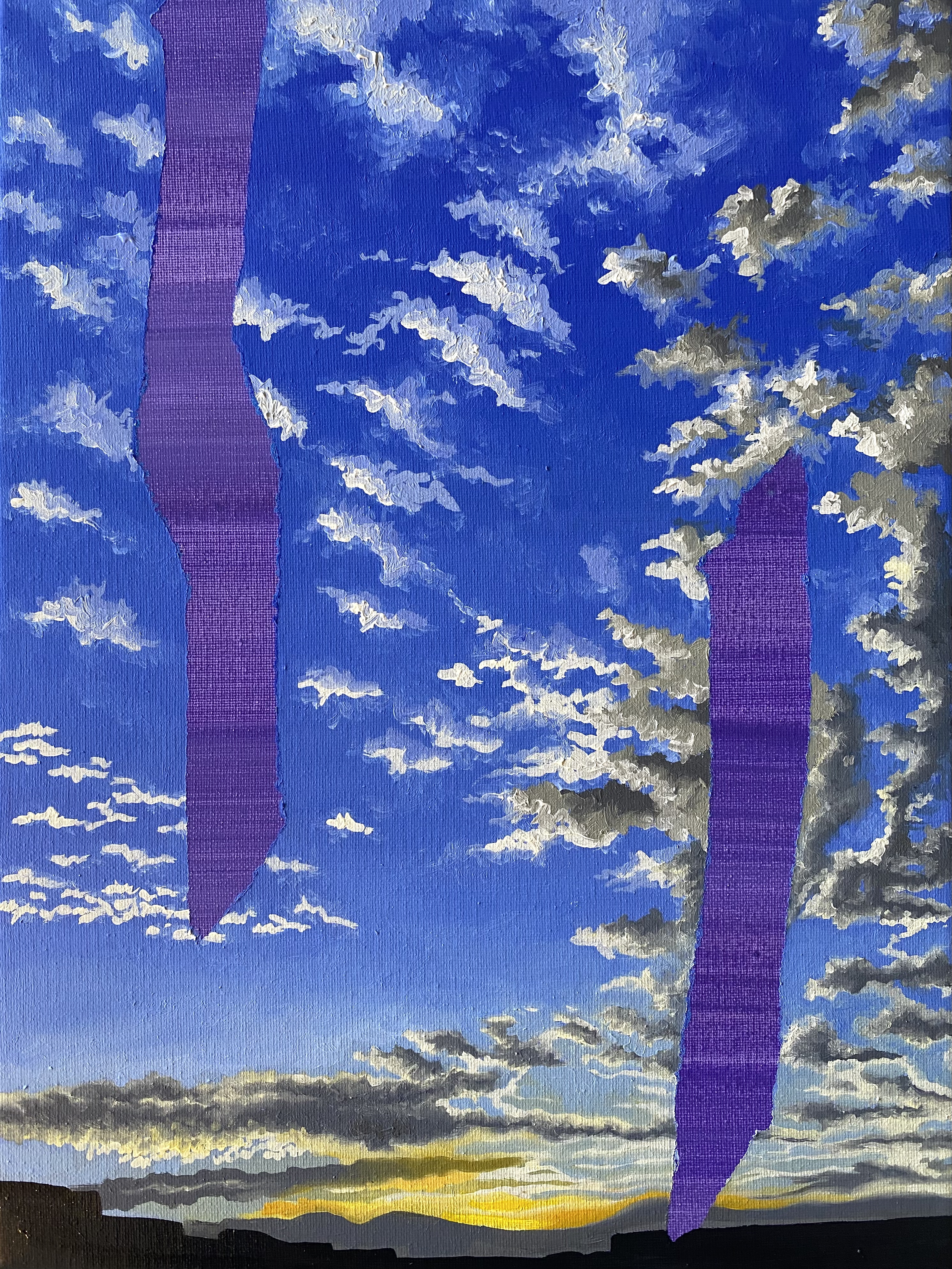 AMANECER EN CERRILLOS, 2026
Huile and Acryliques sur toile
40 x 30 cm 