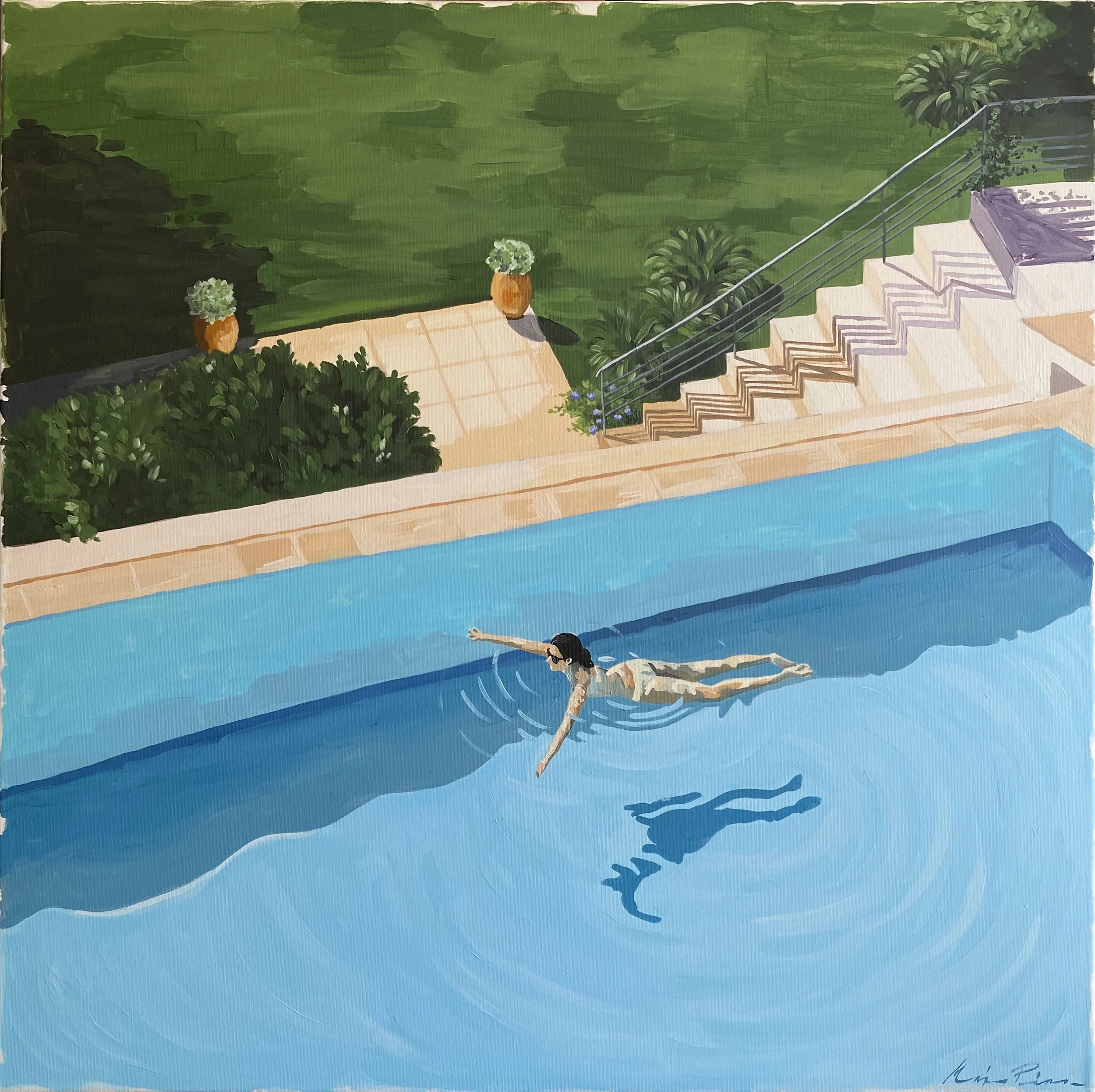 LA PISCINE, 2021
Huile sur toile
80 x 80 cm