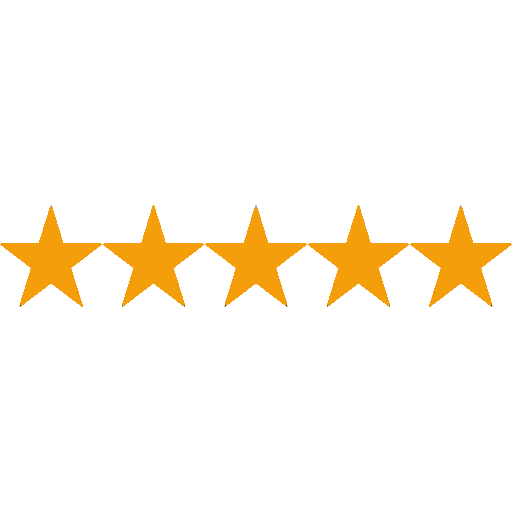 Seven gold stars in a row.