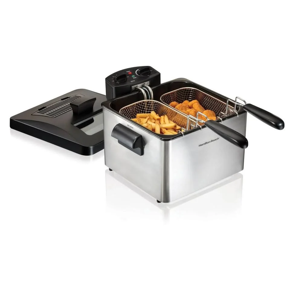 Hamilton Beach Double Basket Deep Fryer – 4.5 L
