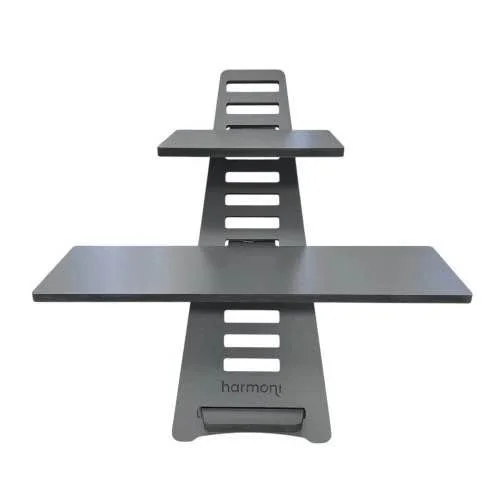 HARMONI Wooden Standing Desk – Height Adjustable Laptop Riser