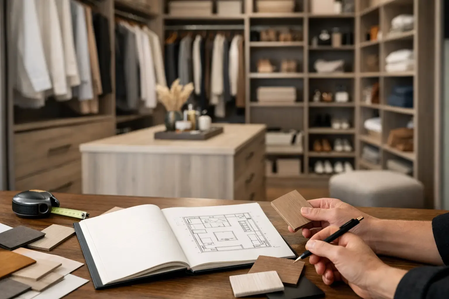 Planlægning af walk in garderobe