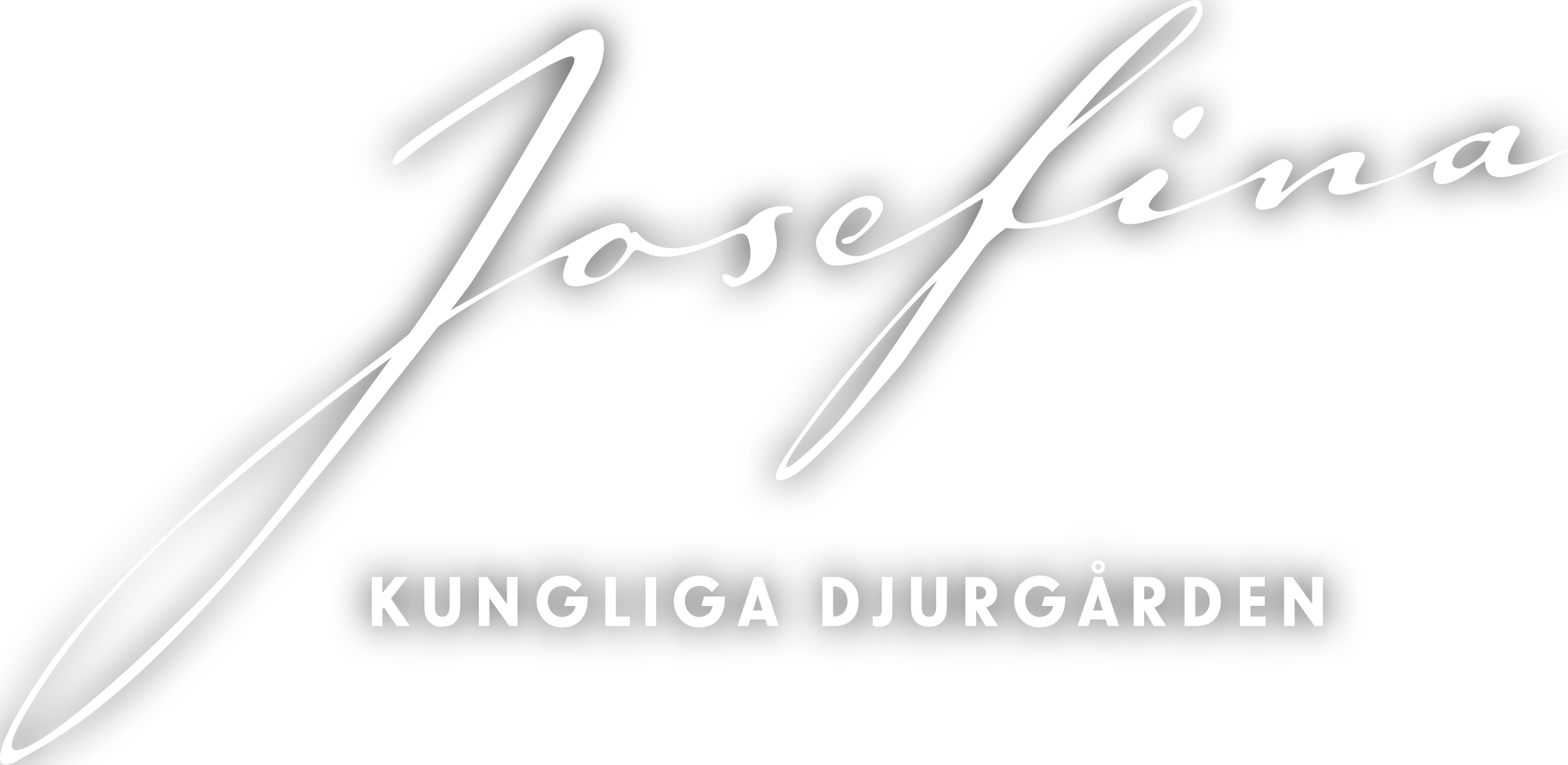 Bild med texten 'Josefina Kungliga Djurgården' i vitt på svart bakgrund.