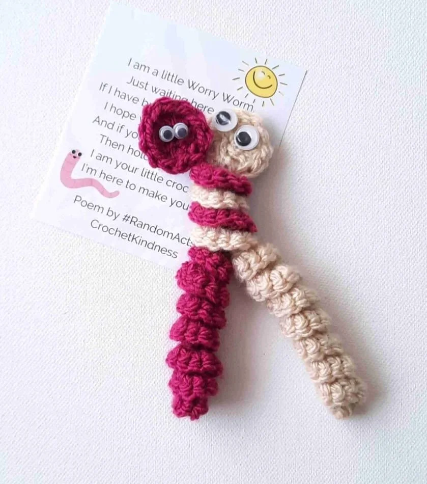 Crochet Worry Worms Workshop - Wed 26th Aug