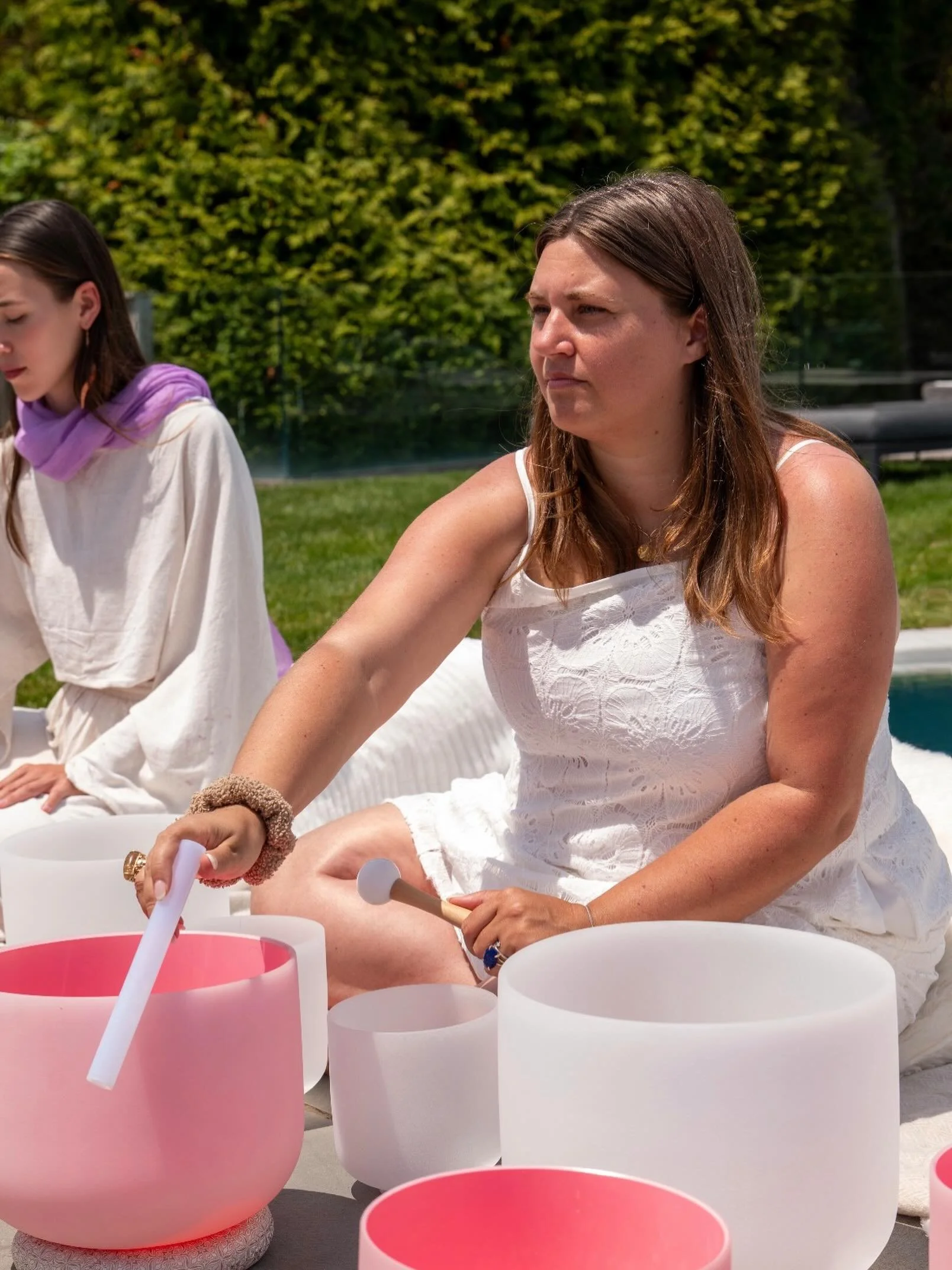Holding space for collective healing will always be one of my favorite things. I especially love playing singing bowls because I feel like it amplifies an energy of reflection and connection. Every one of us has a nervous system that is so used to be