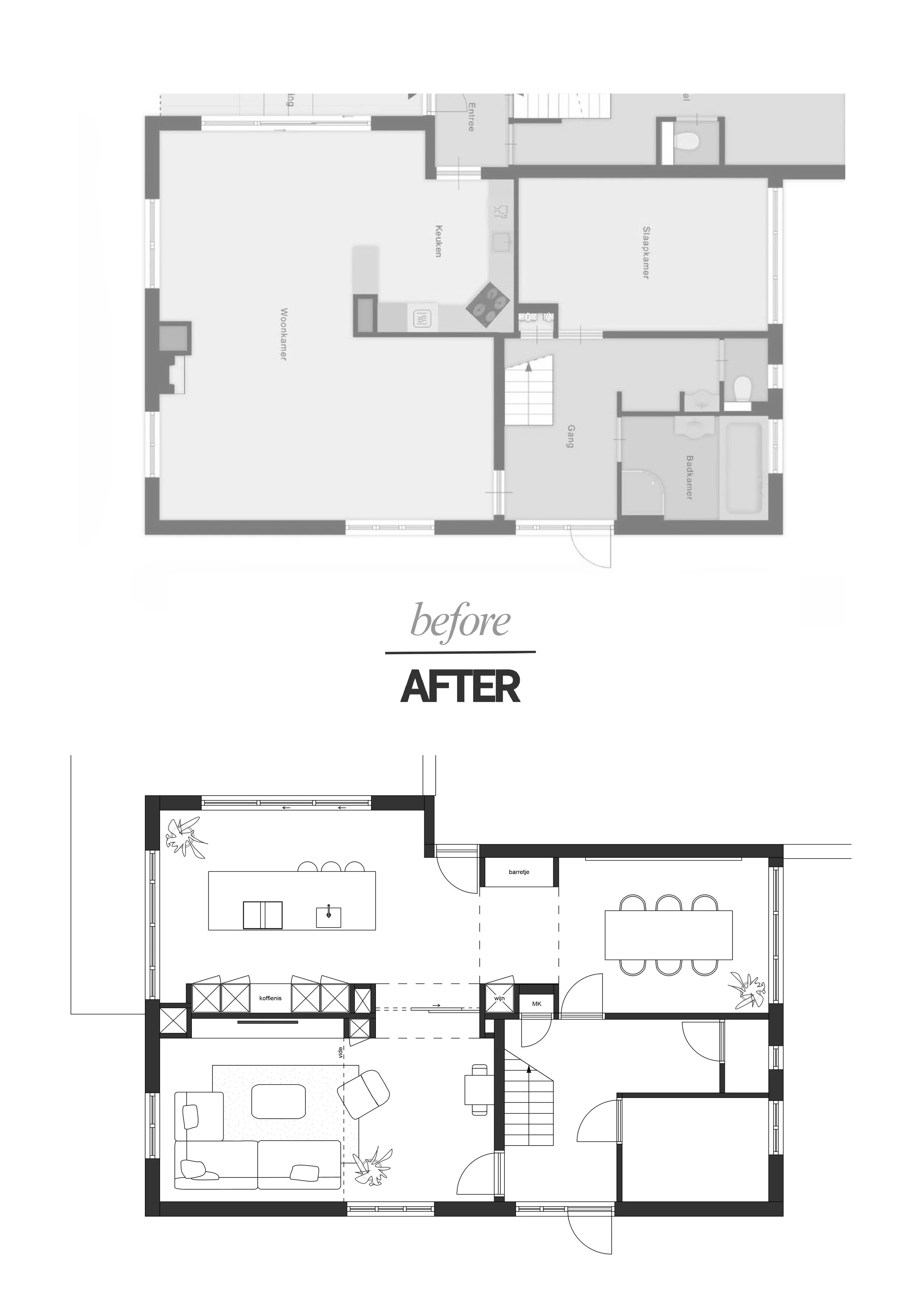 de plattegrondontwerper verbouwing jaren 80 woning plattegrond ontwerp ontwerper  interieurontwerp interieurontwerper