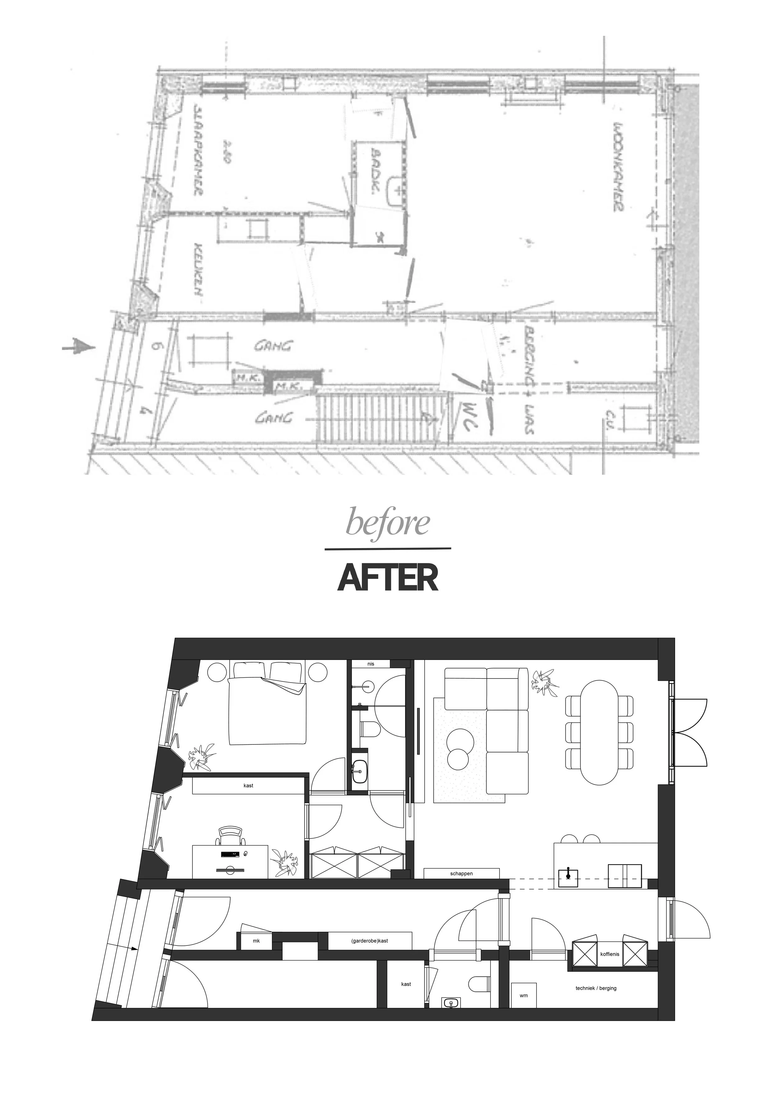 de plattegrondontwerper verbouwing appartement plattegrond ontwerp ontwerper  interieurontwerp interieurontwerper