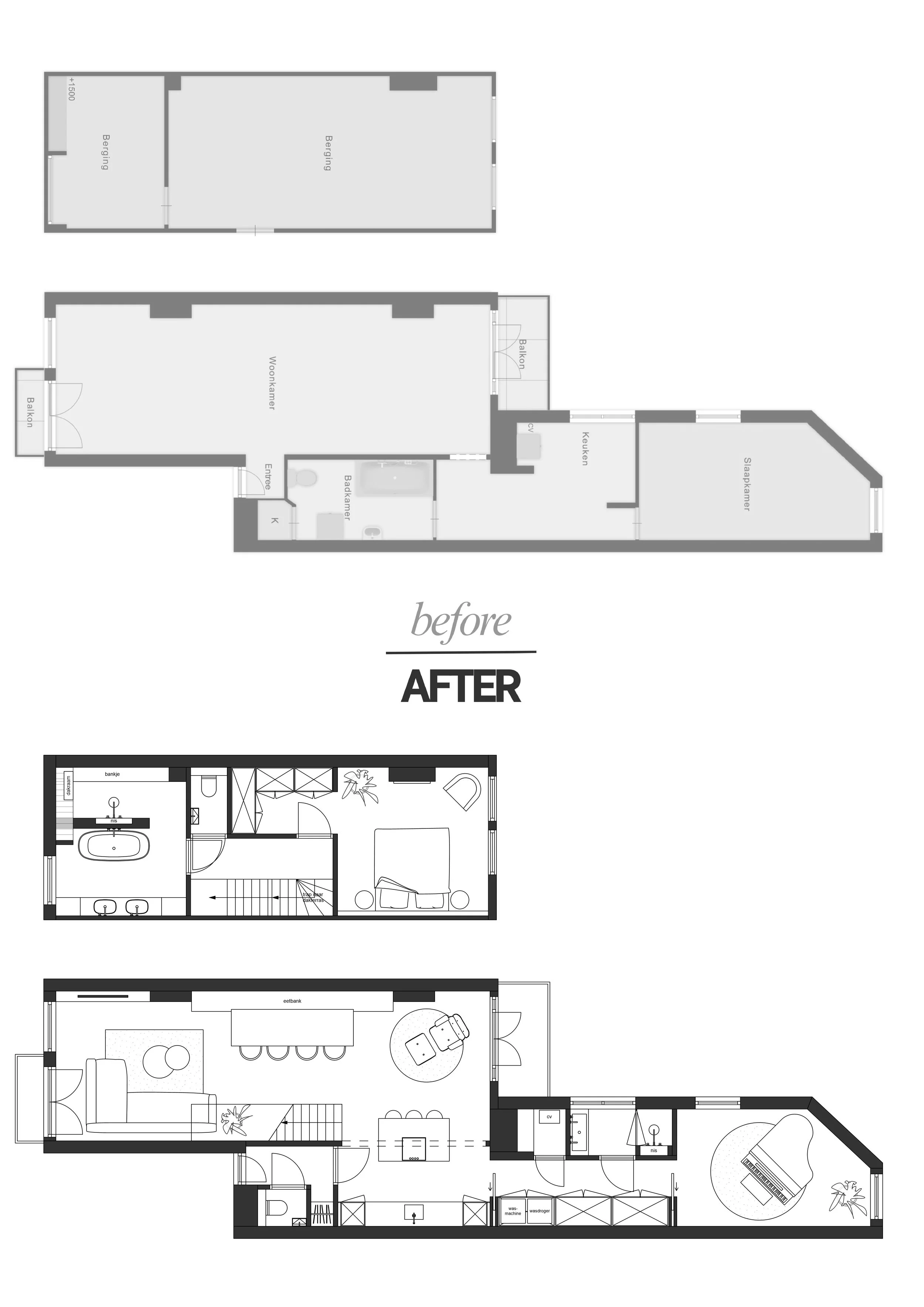 de plattegrondontwerper verbouwing grachtenpand plattegrond ontwerp ontwerper interieurontwerp interieurontwerper