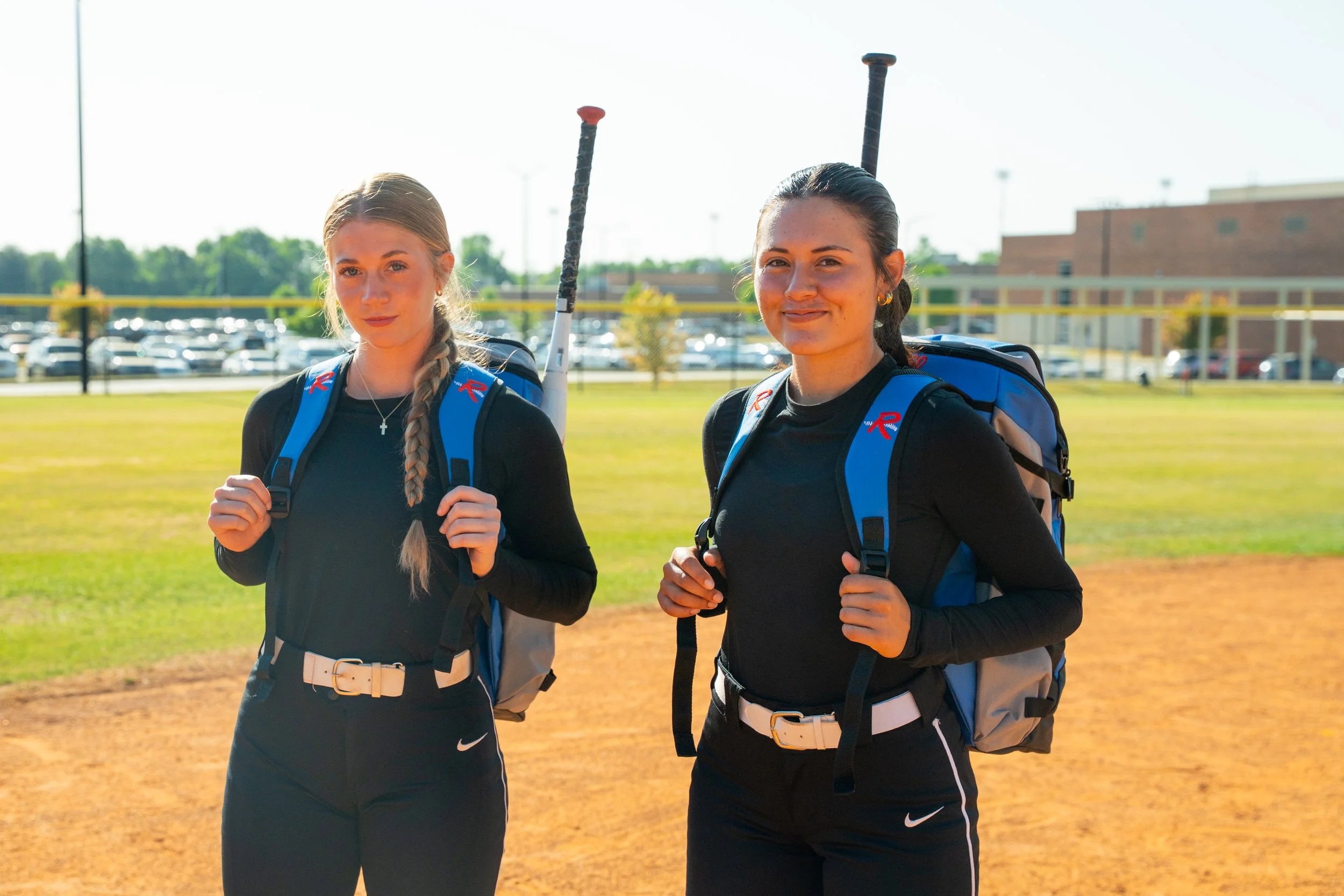 softball players with rango sports bags