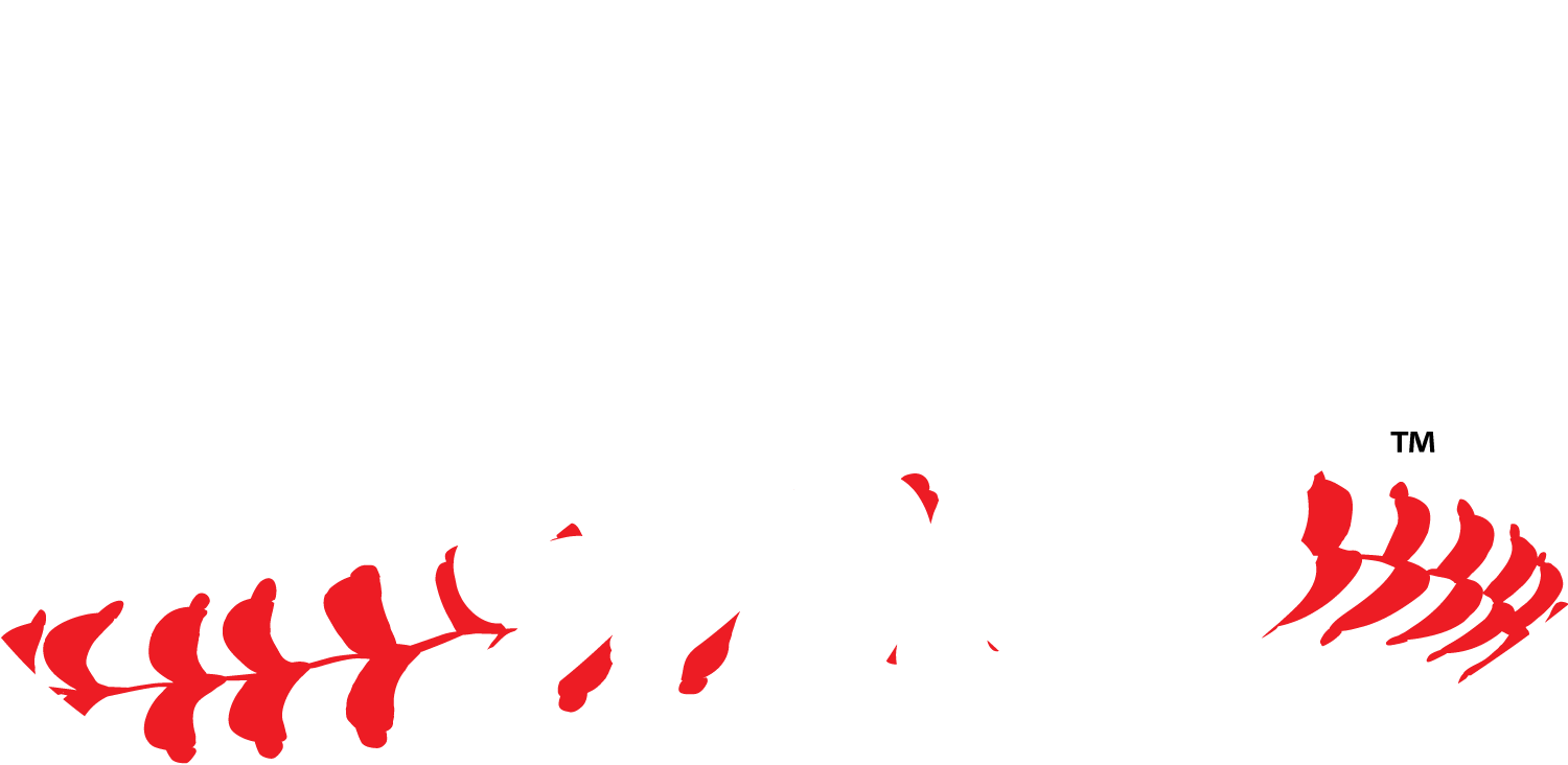Graphic logo with the word 'RANGED' in large white letters and 'SPORTS' in smaller white letters below, with red baseball stitching design behind
