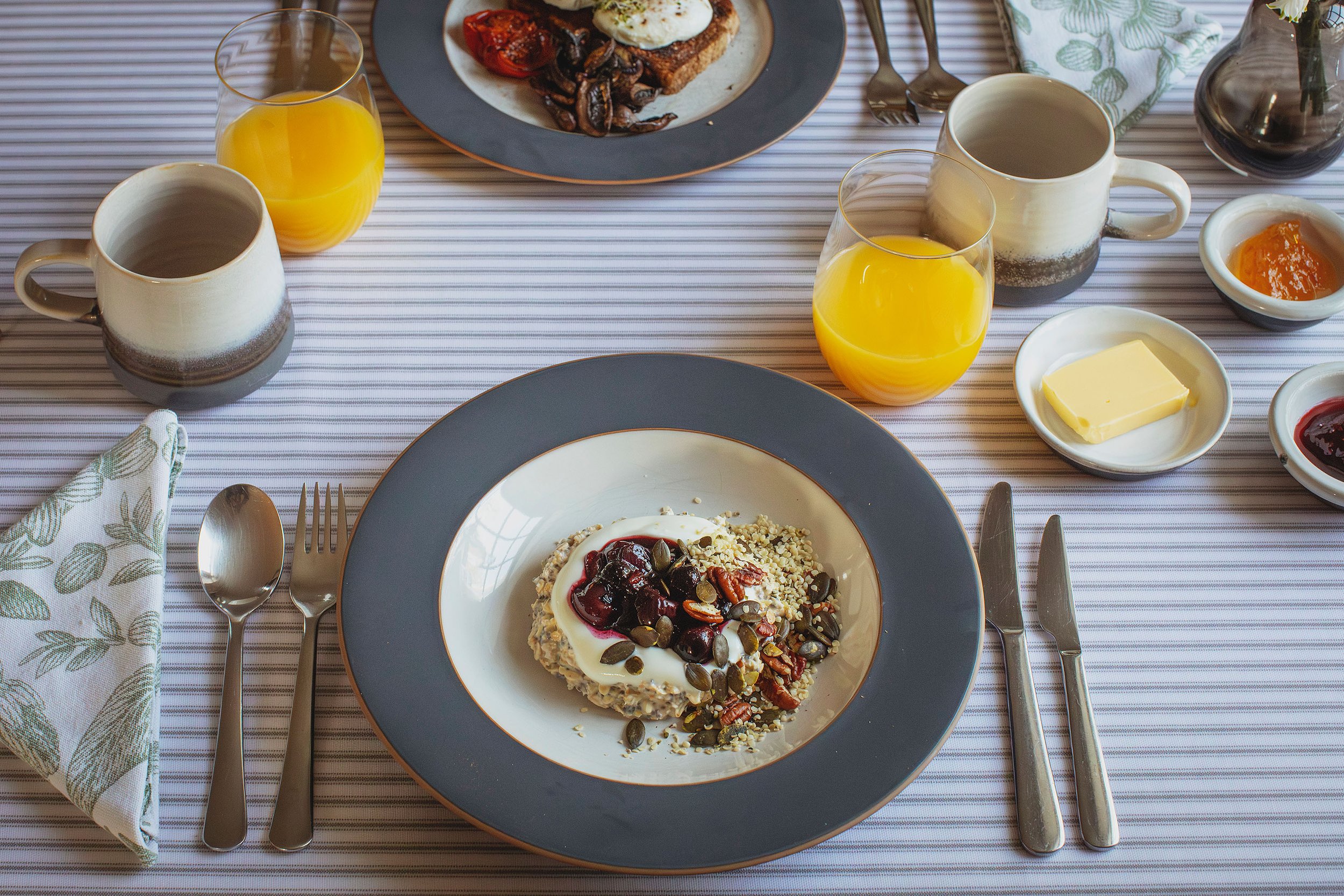 Breakfast at Hen Ffermdy Escape to Pembrokeshire B&B