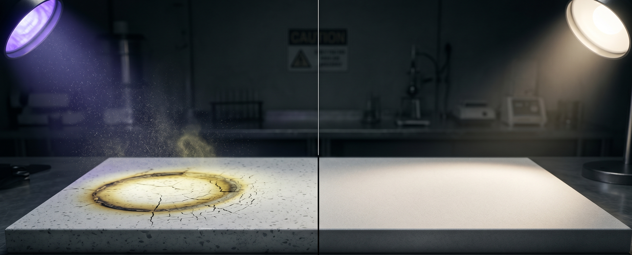The Scorch Factor &amp; The Silica Crisis | Porcelain vs. Engineered Quartz, the Resin Reality, and the Material Global Ban