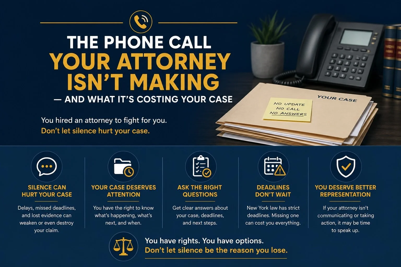 The Phone Call Your Attorney Isn’t Making - And What It’s Costing Your Case