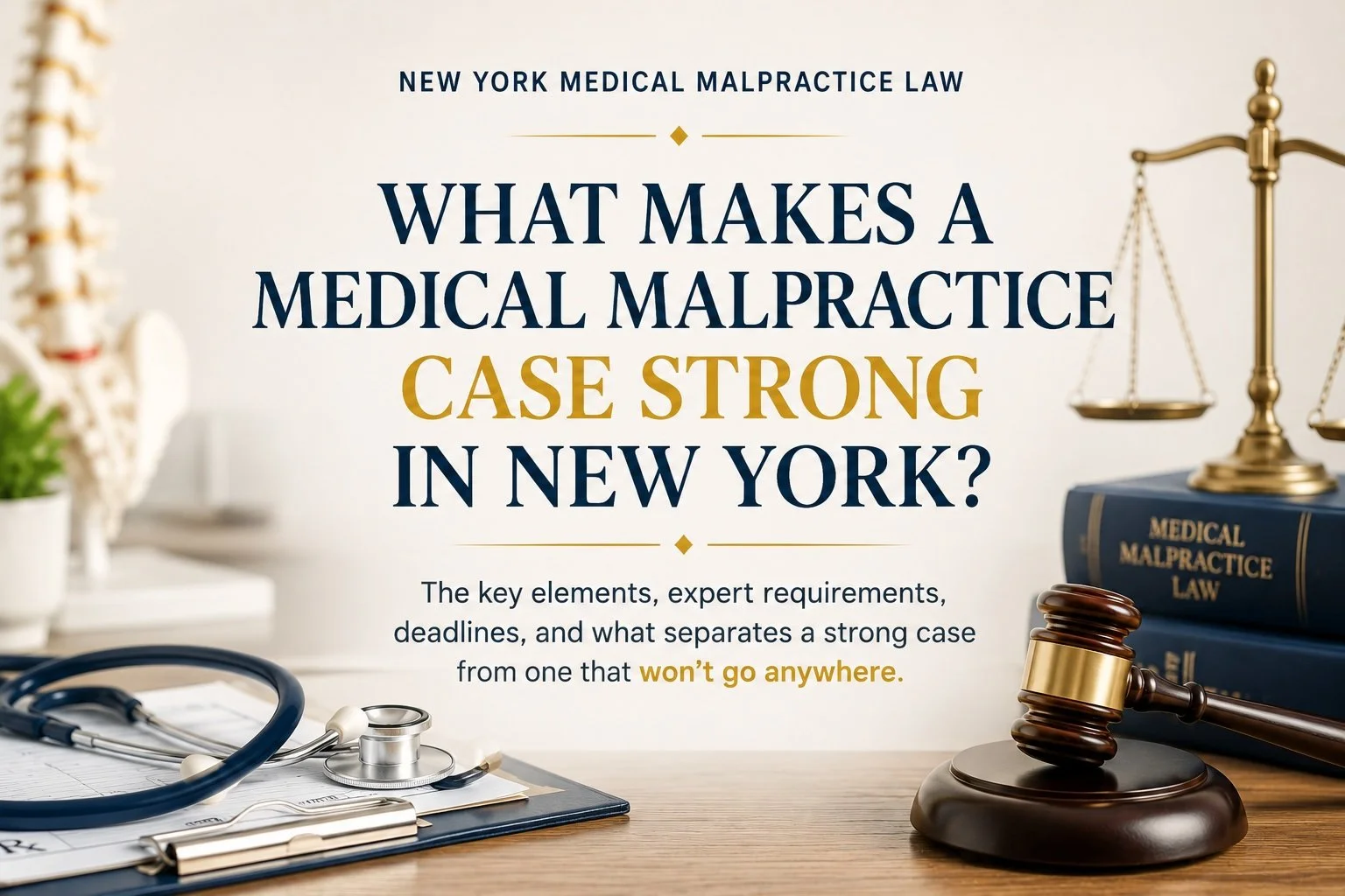 What Makes a Medical Malpractice Case Strong in New York?