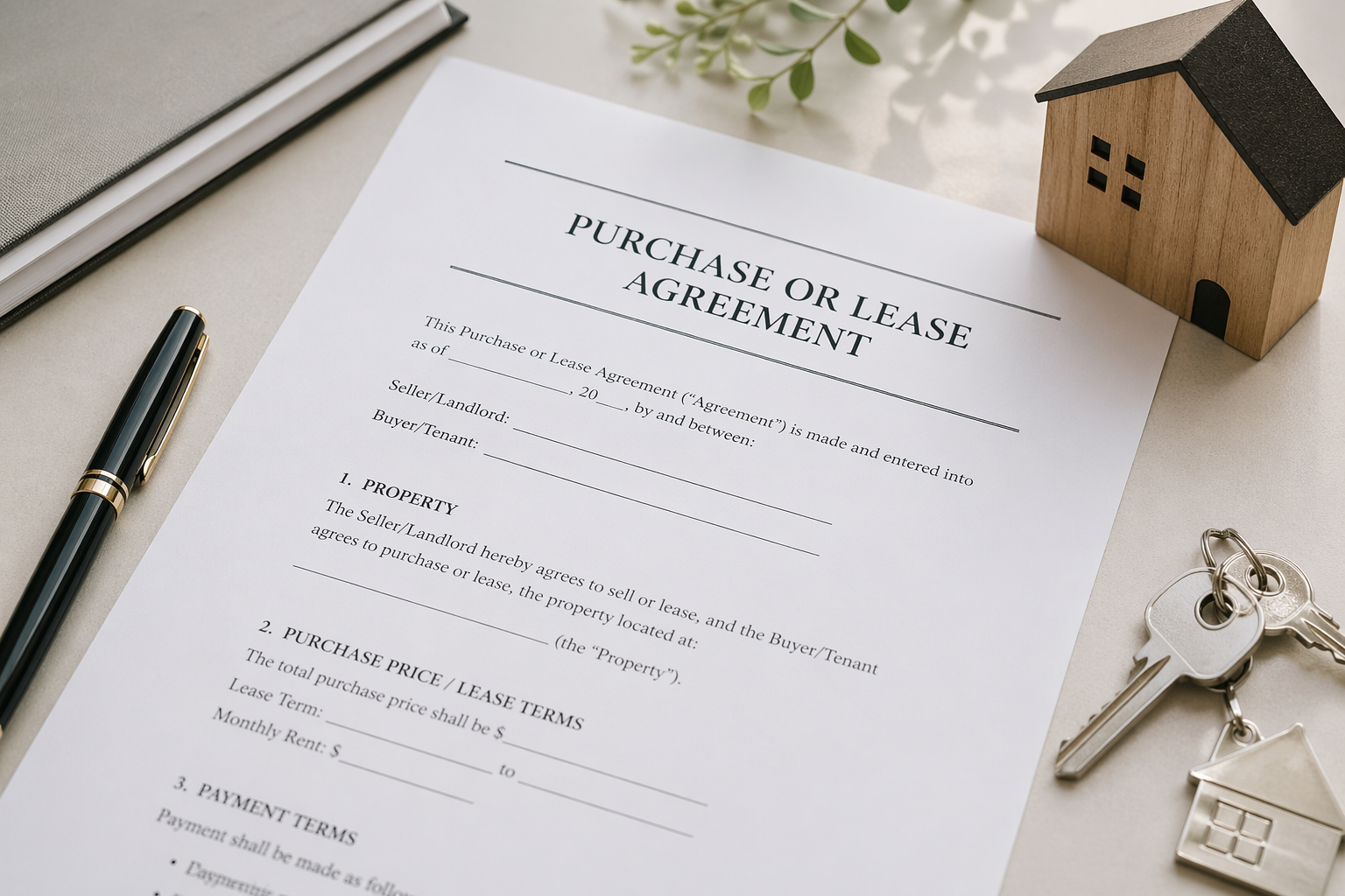 Purchase or Lease Agreements