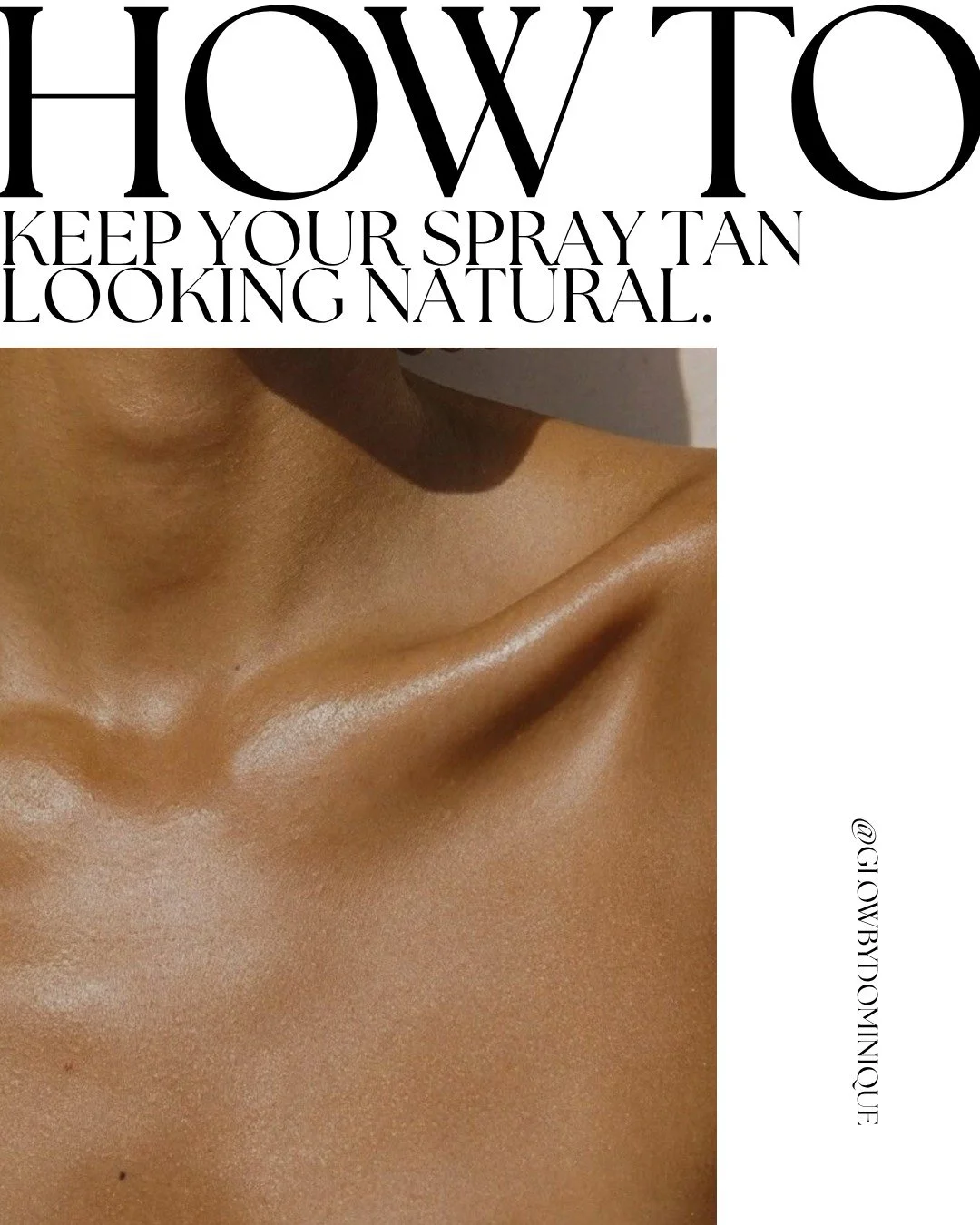 The prettiest spray tans are never the darkest ones 👀

They&rsquo;re the tans that:
✨ fade evenly
✨ look natural in sunlight
✨ don&rsquo;t cling to dry skin
✨ actually compliment your skin tone

And honestly? Most of that comes down to how you take 