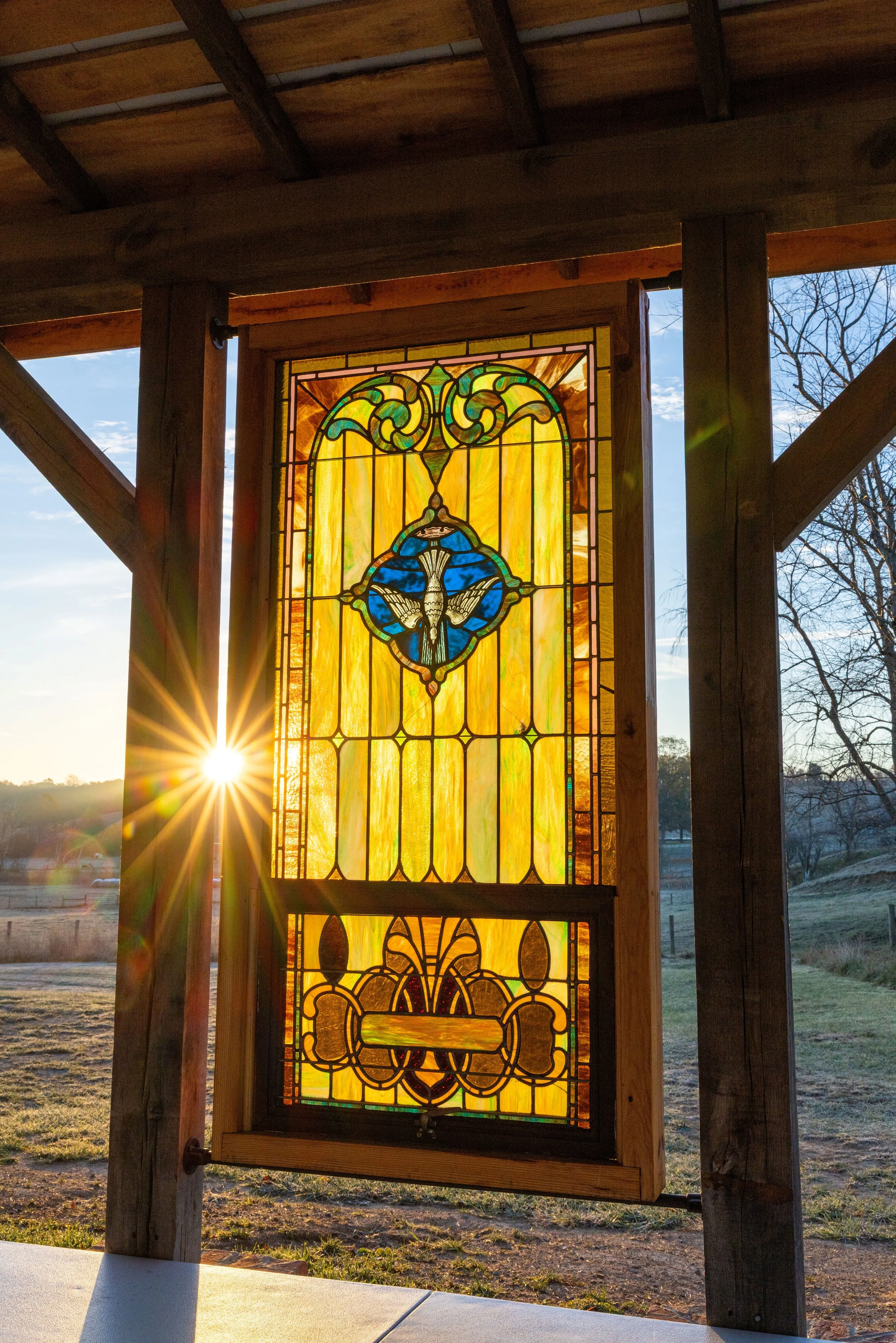 Stained Glass window from Governor Tyler Memorial Church, Radford, VA