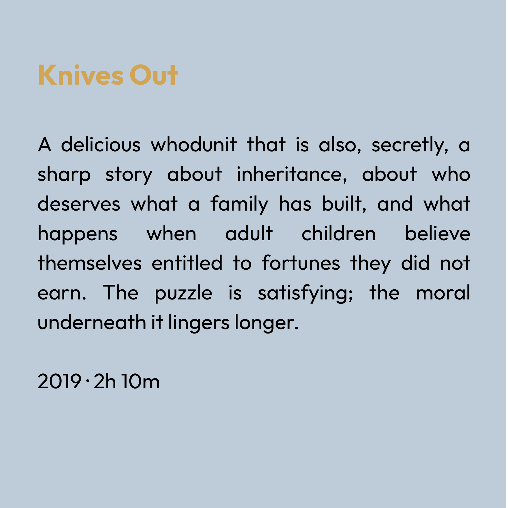 Knives Out‍