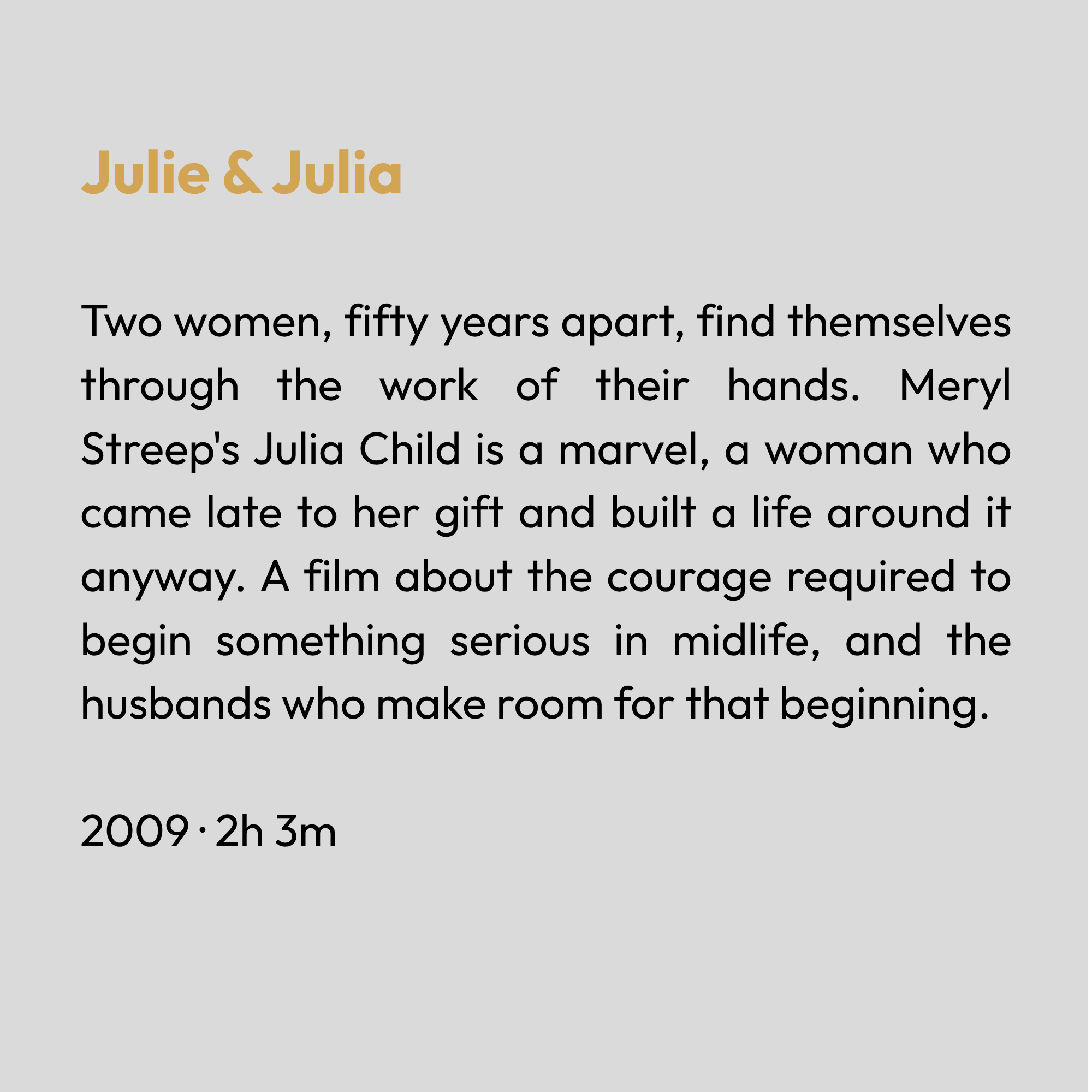 Julie &amp; Julia‍