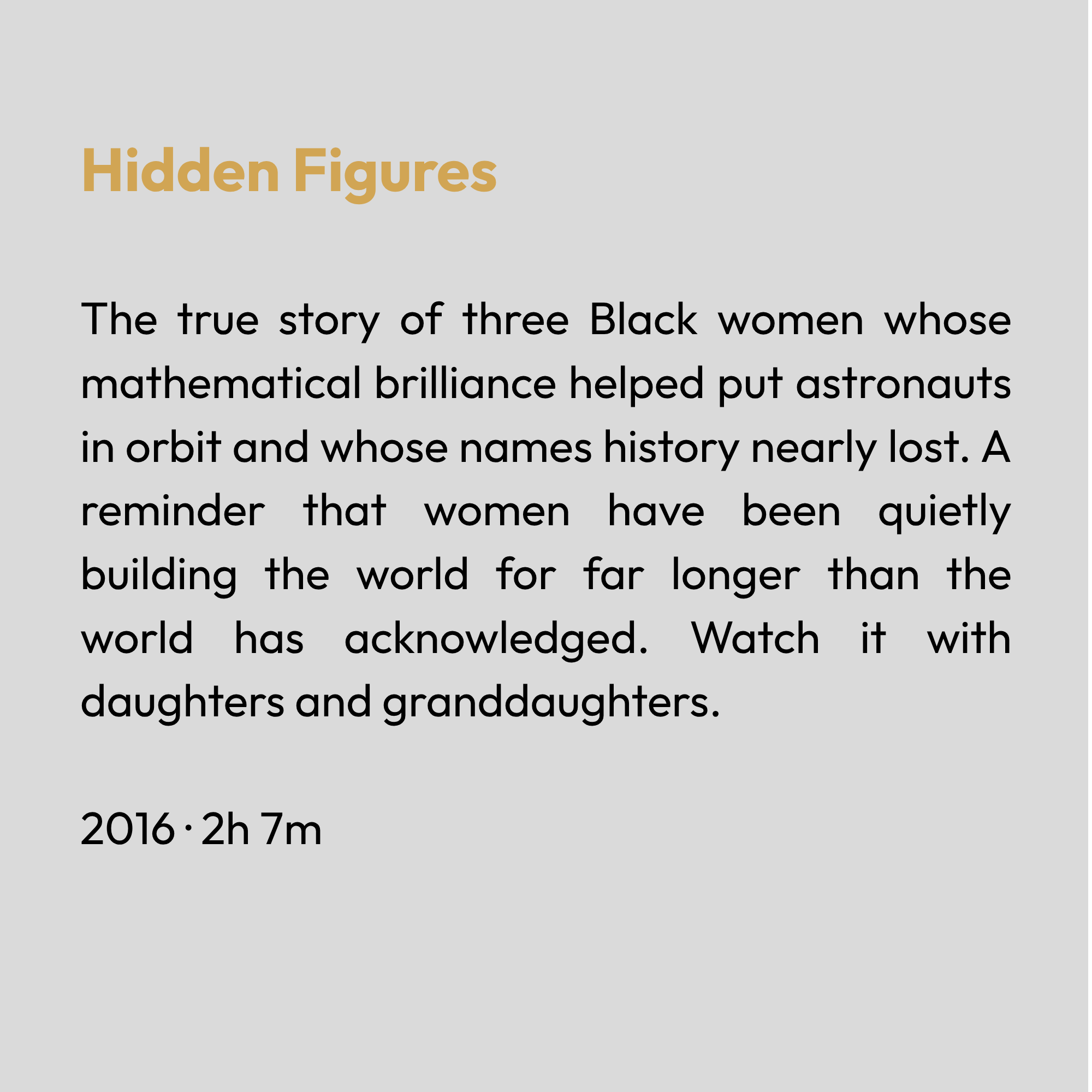 Hidden Figures