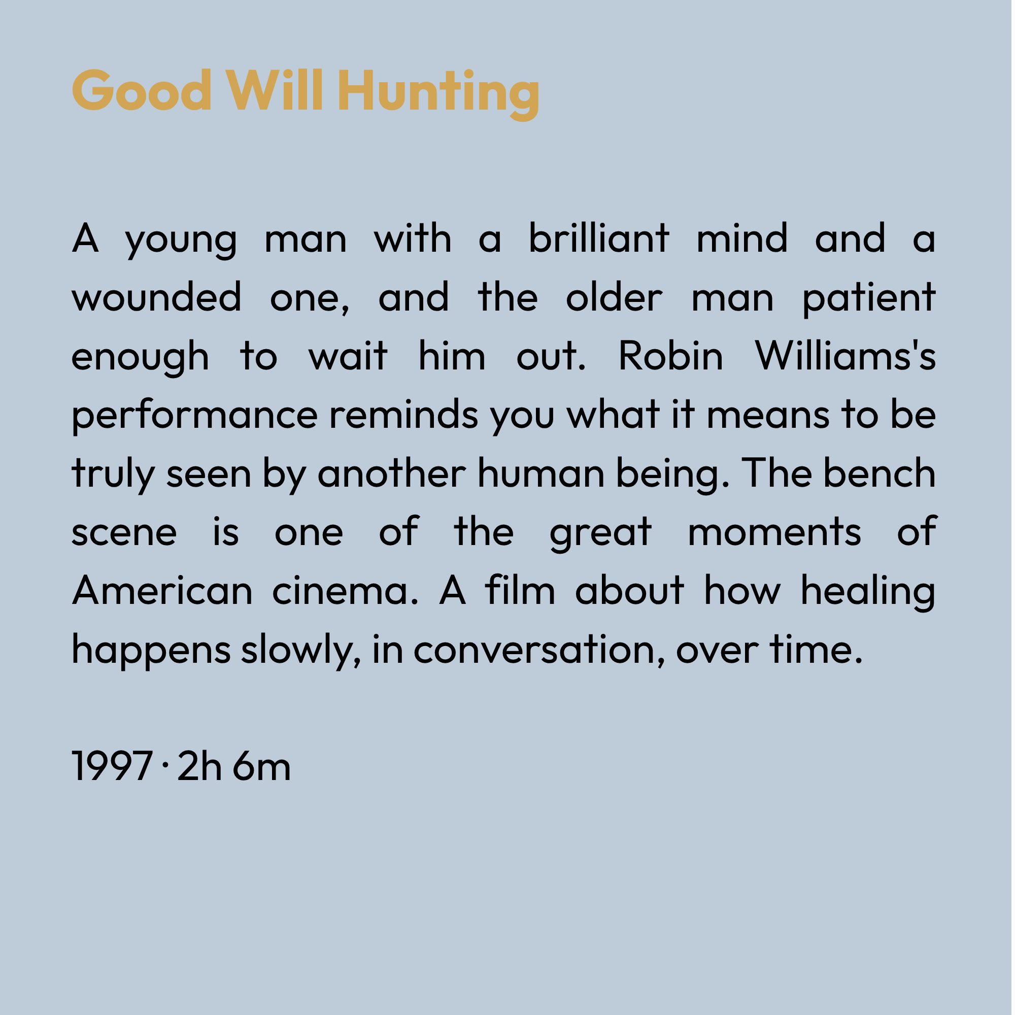 Good Will Hunting