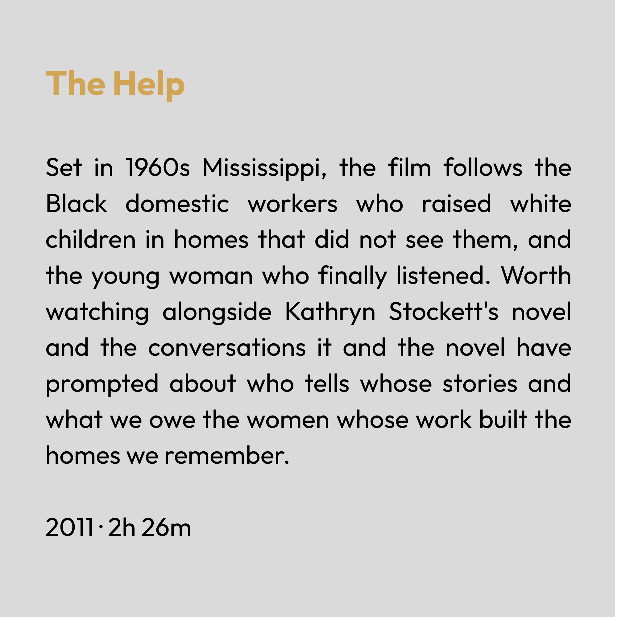 The Help