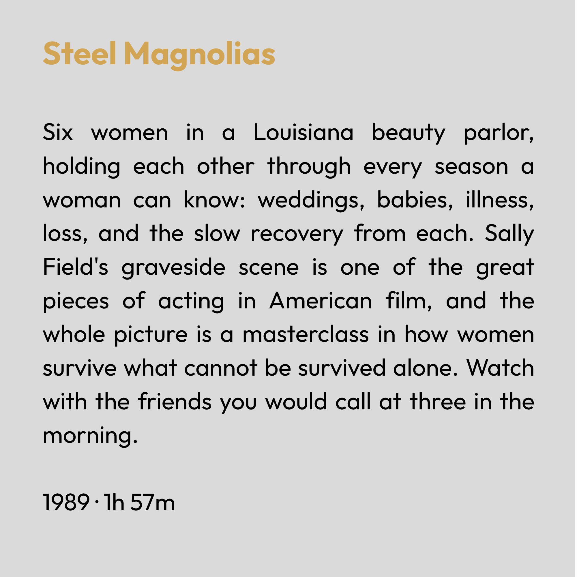 Steel Magnolias