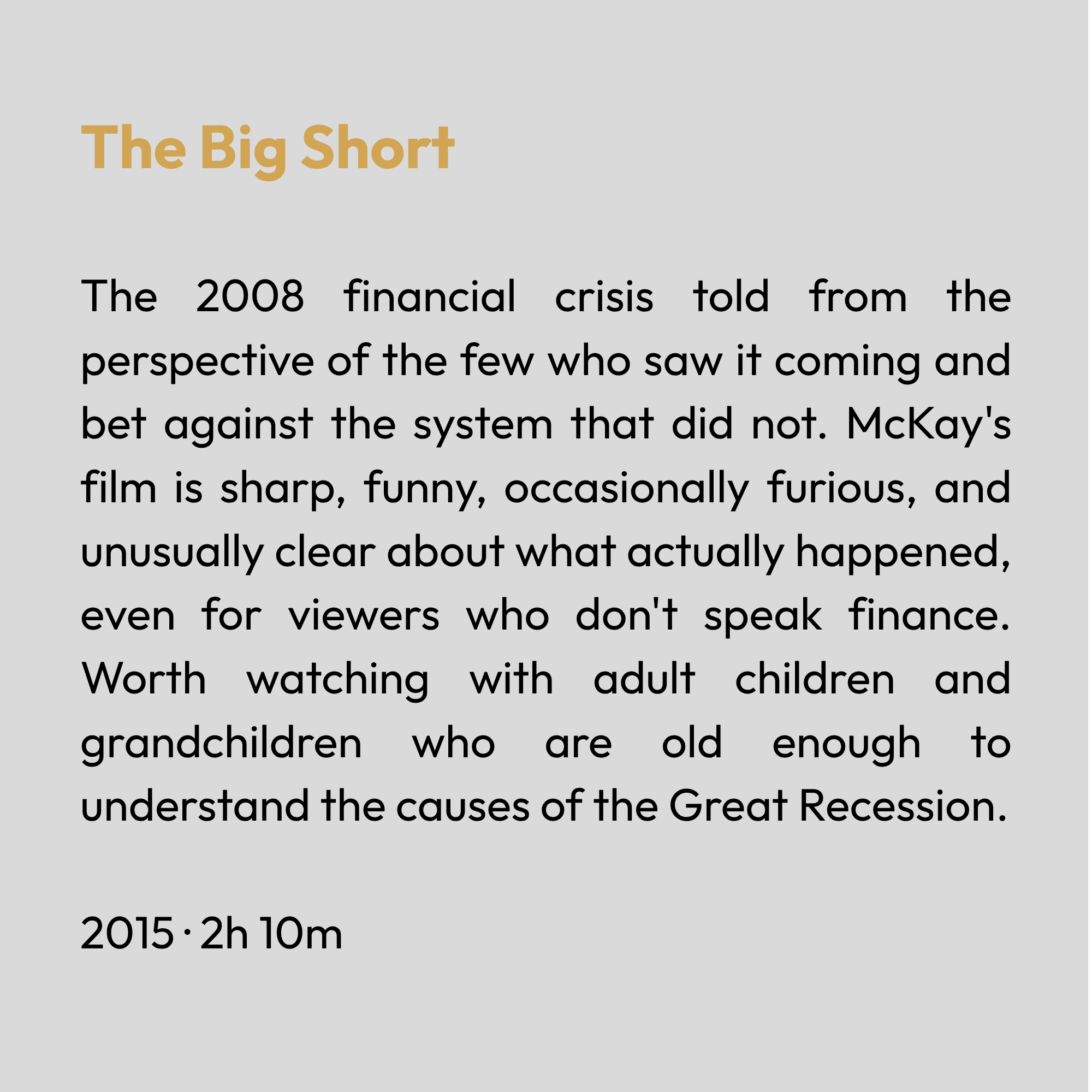 The Big Short