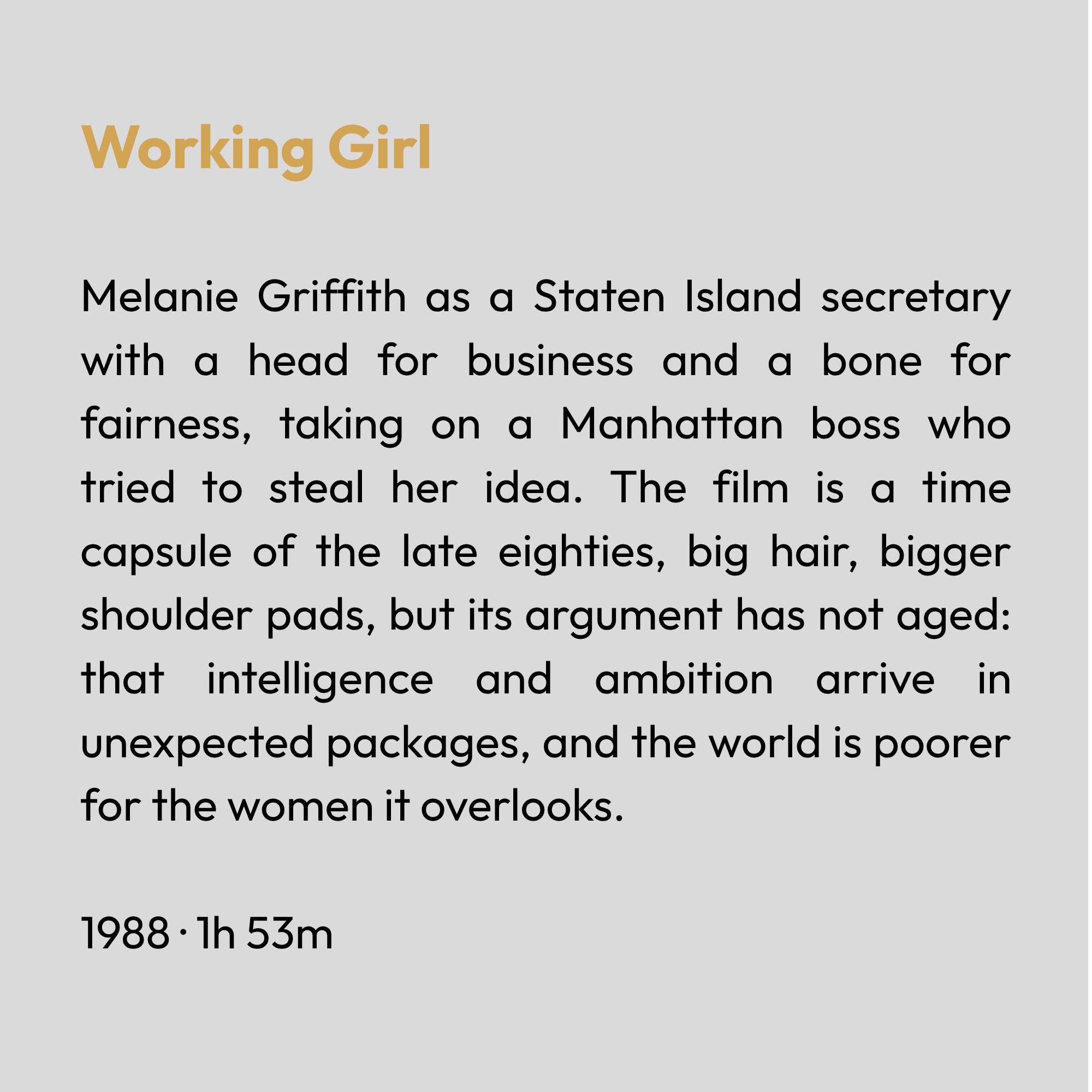 Working Girl