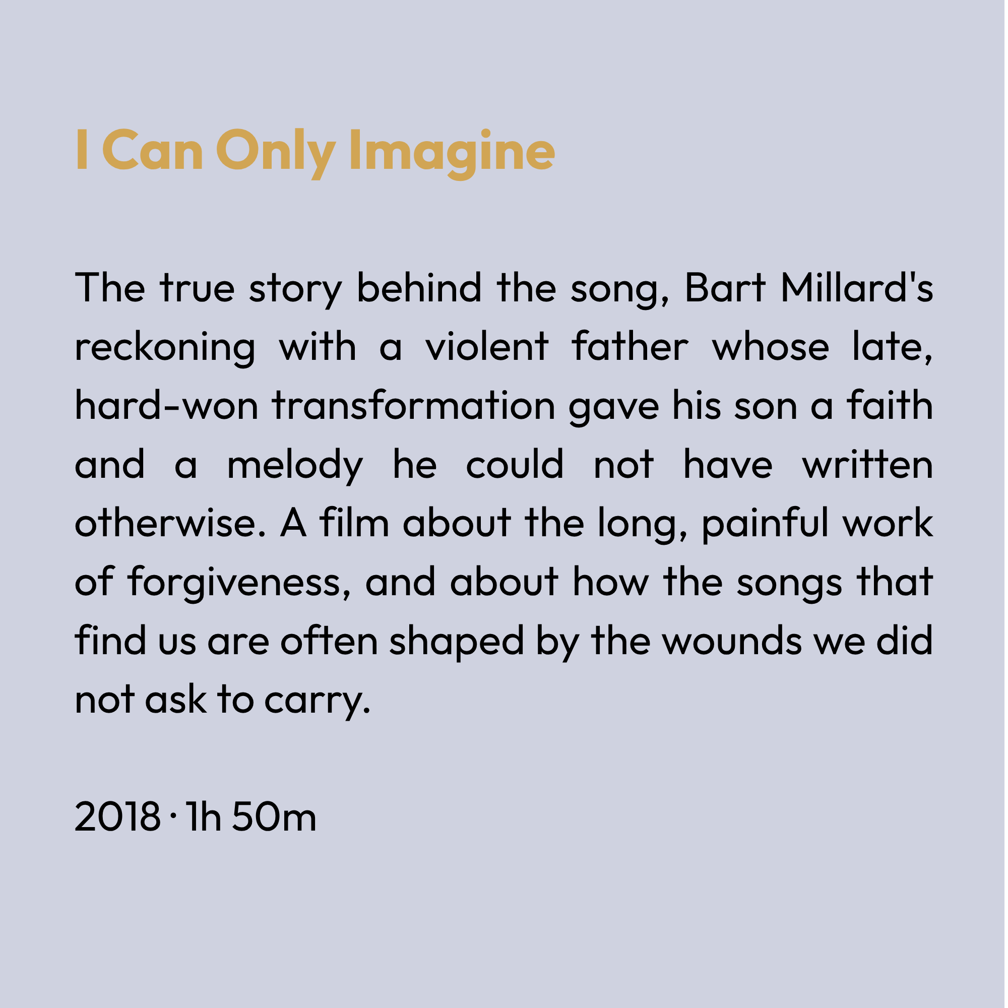I Can Only Imagine