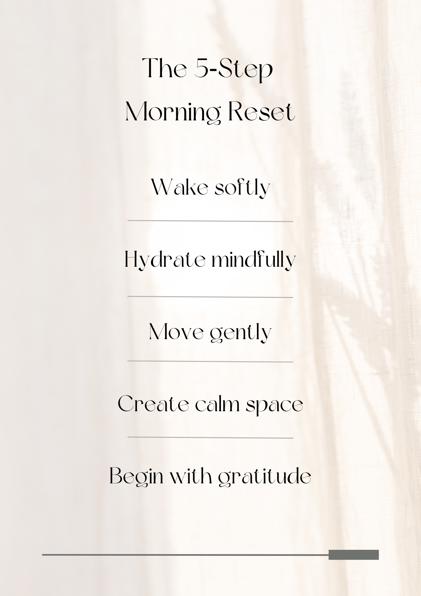 A warm‑neutral, minimalist product mockup showing The Scandi Morning Reset Bundle — a digital guide with cozy morning rituals, printable checklists, habit tracker, and phone wallpapers.