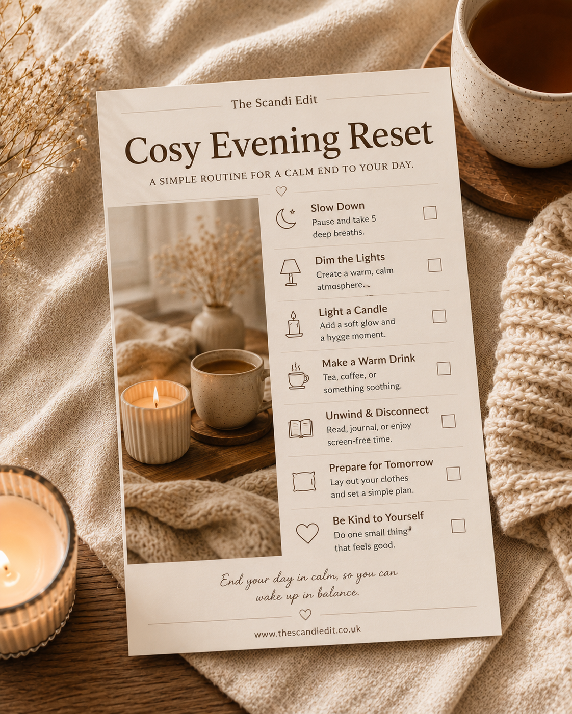 Cosy evening reset flatlay.png