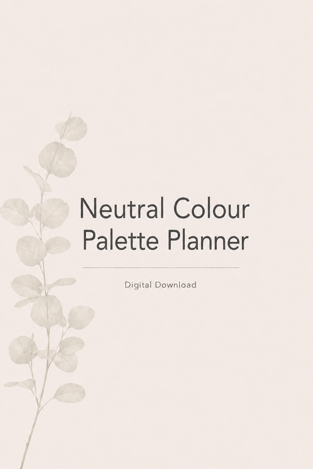 Neutral Colour Palette Planner