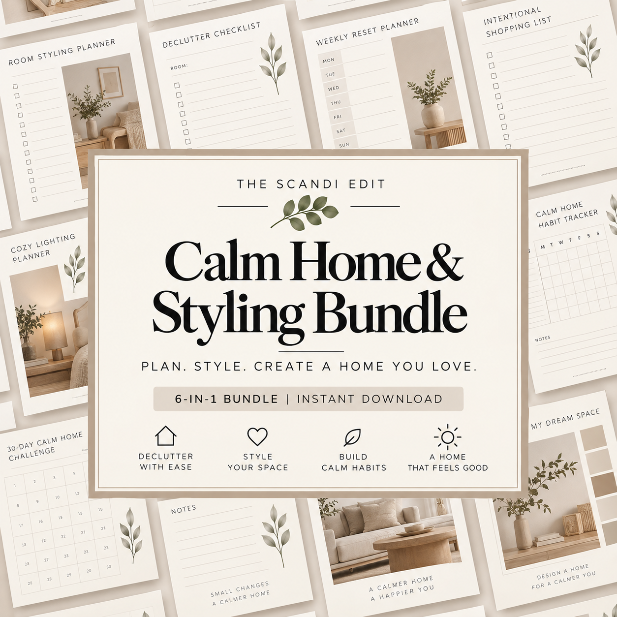 Calm Home & Styling Bundle (6‑in‑1)