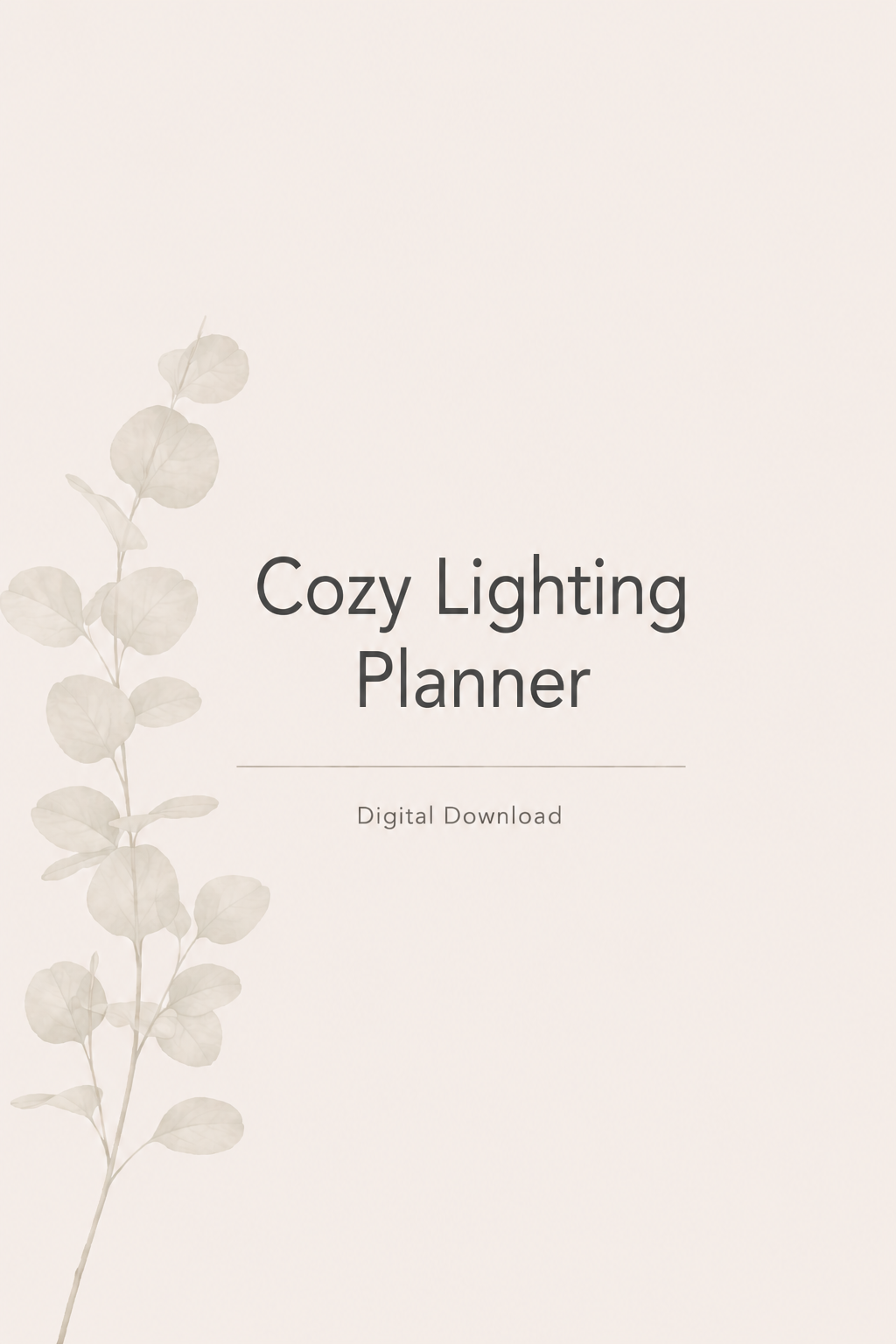 Cozy Lighting Planner