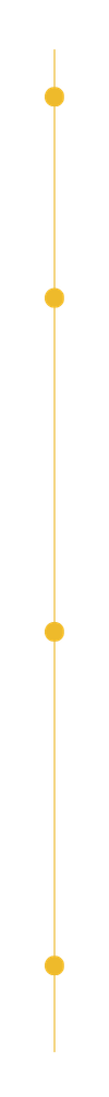 Vertical gold line with five circular nodes evenly spaced along it.