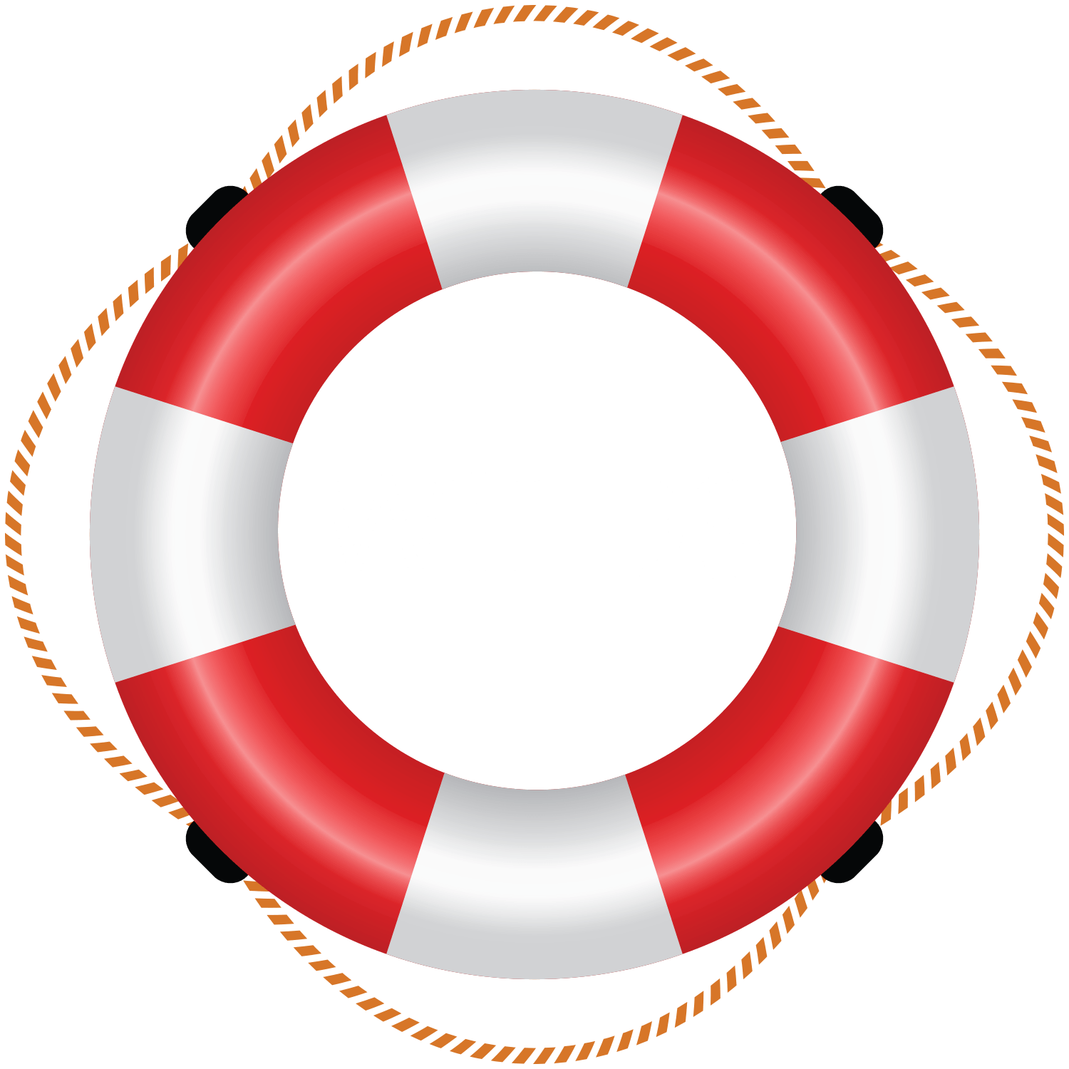 A life preserver with red and white sections surrounding the word 'WILDS' in white text on a dark background.