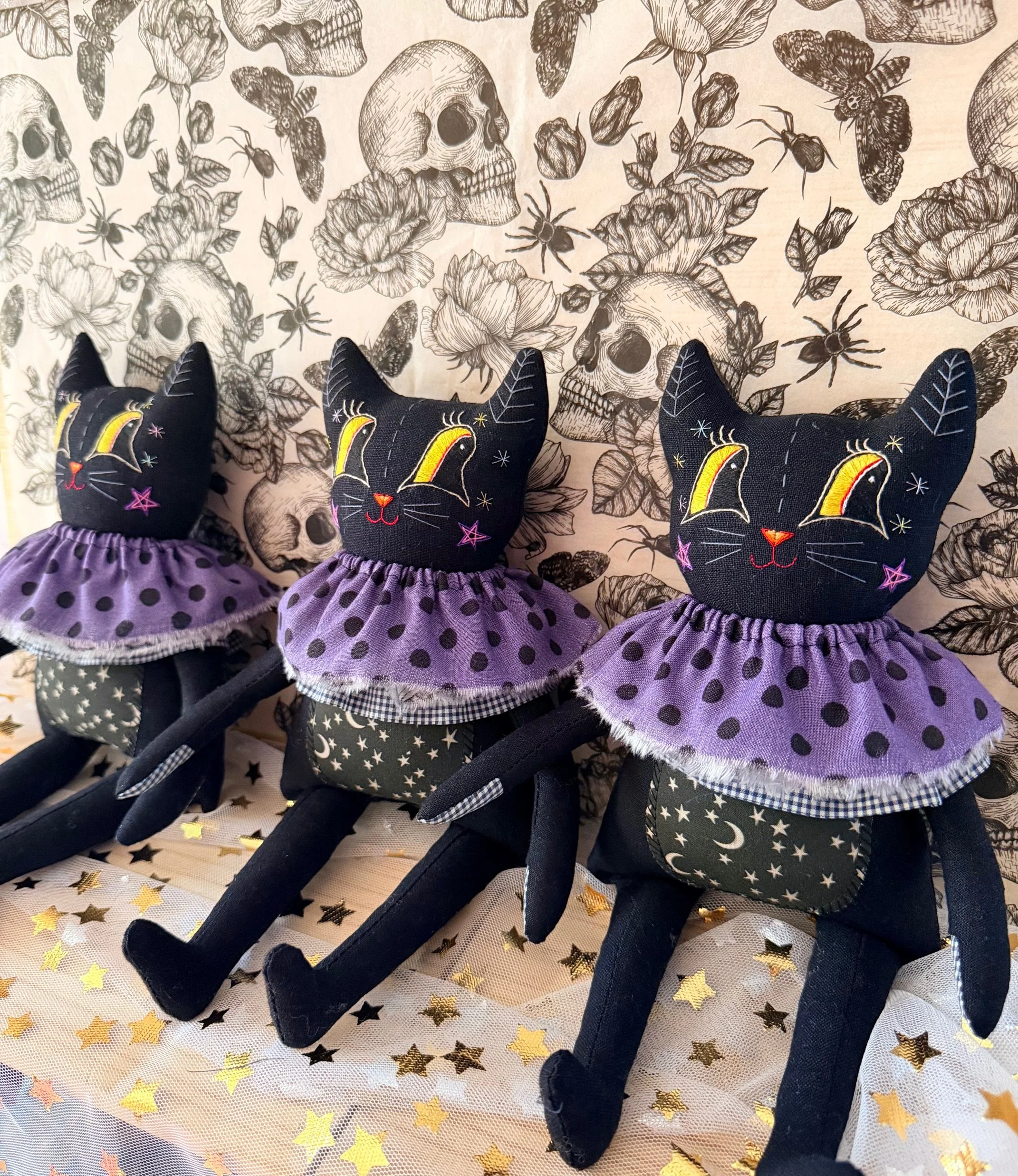 Black Cat Doll 11.5-inch
