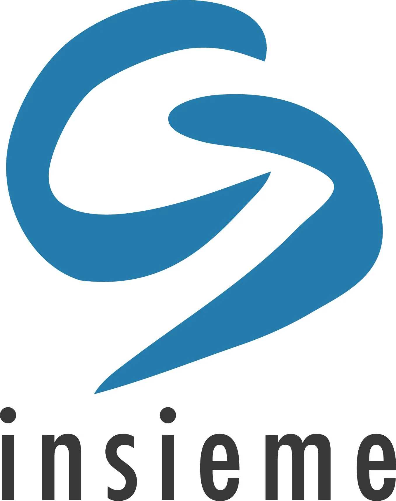 Logo mit einer stilisierten blauen Zahl 2 und dem schwarzen Text 'insieme' darunter.