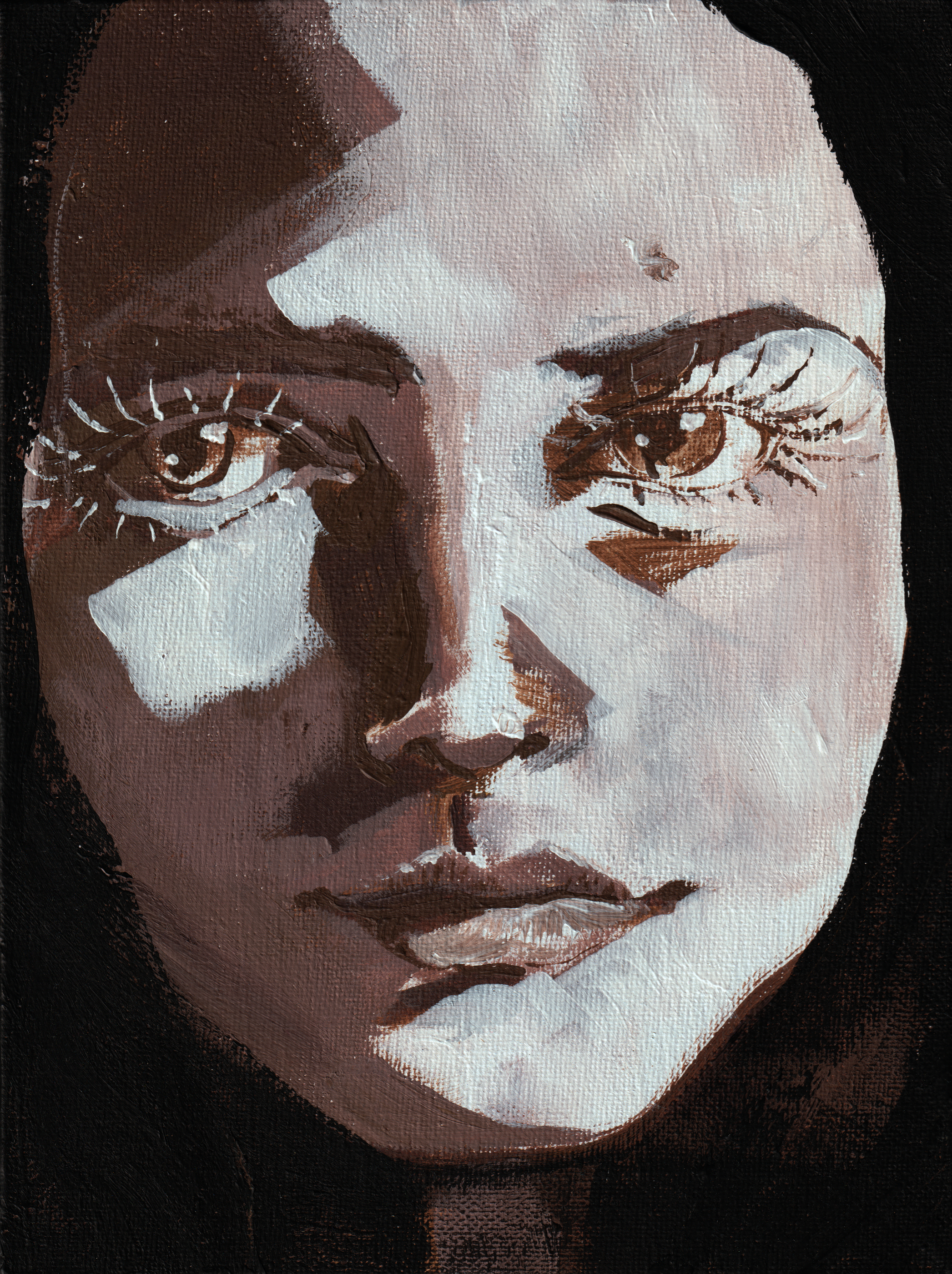 Portrait Frau / Akryl auf Leinwand / 18x24cm
