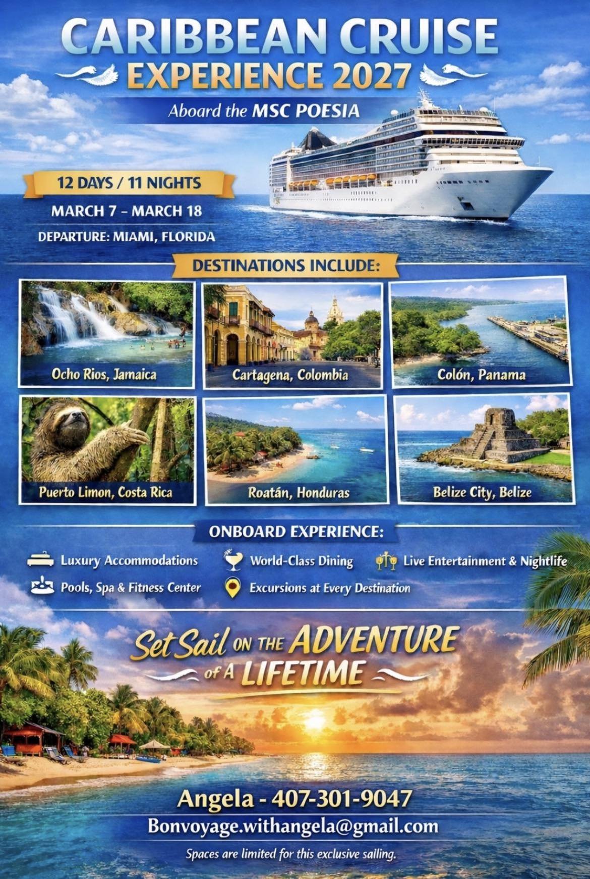 Caribbean Cruise to Belize 2027