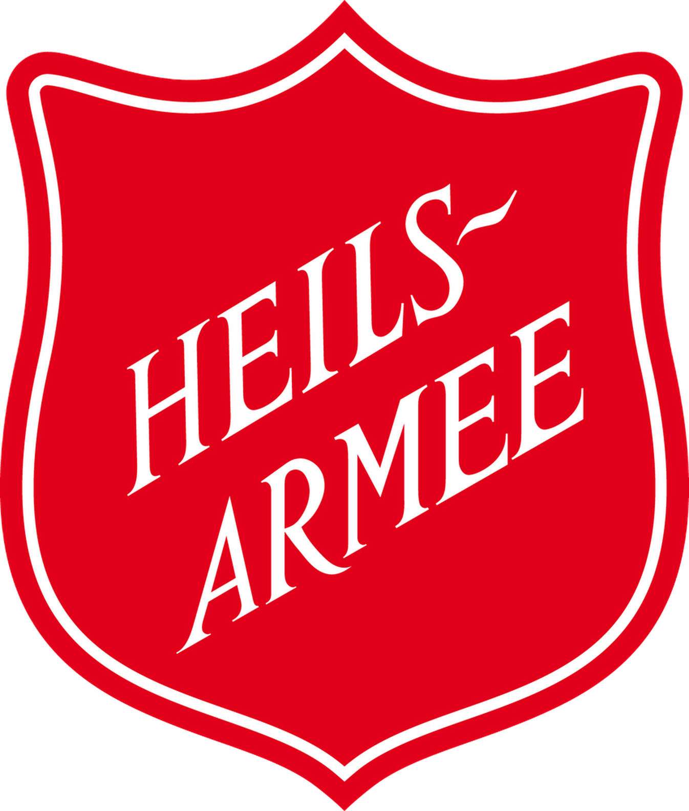 Roter Schild mit weisser Schrift