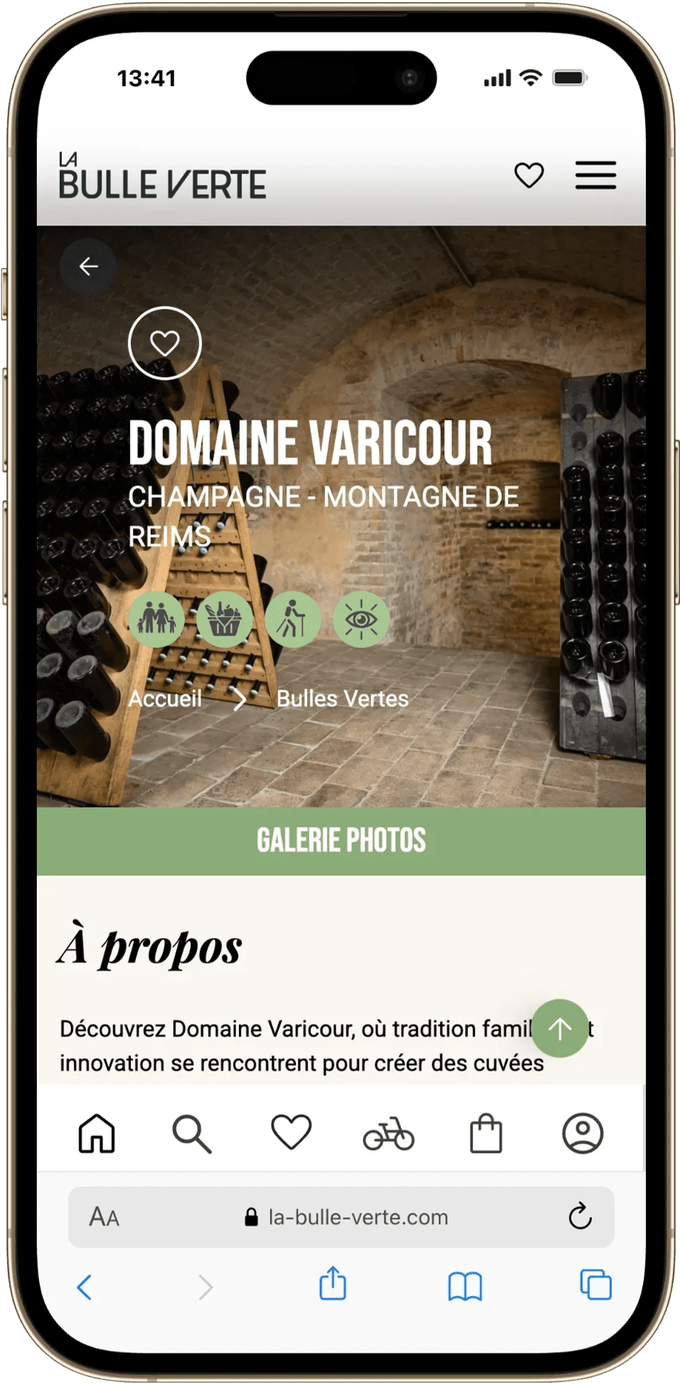 Téléchargez l'application bulle verte pour préparer votre visite.