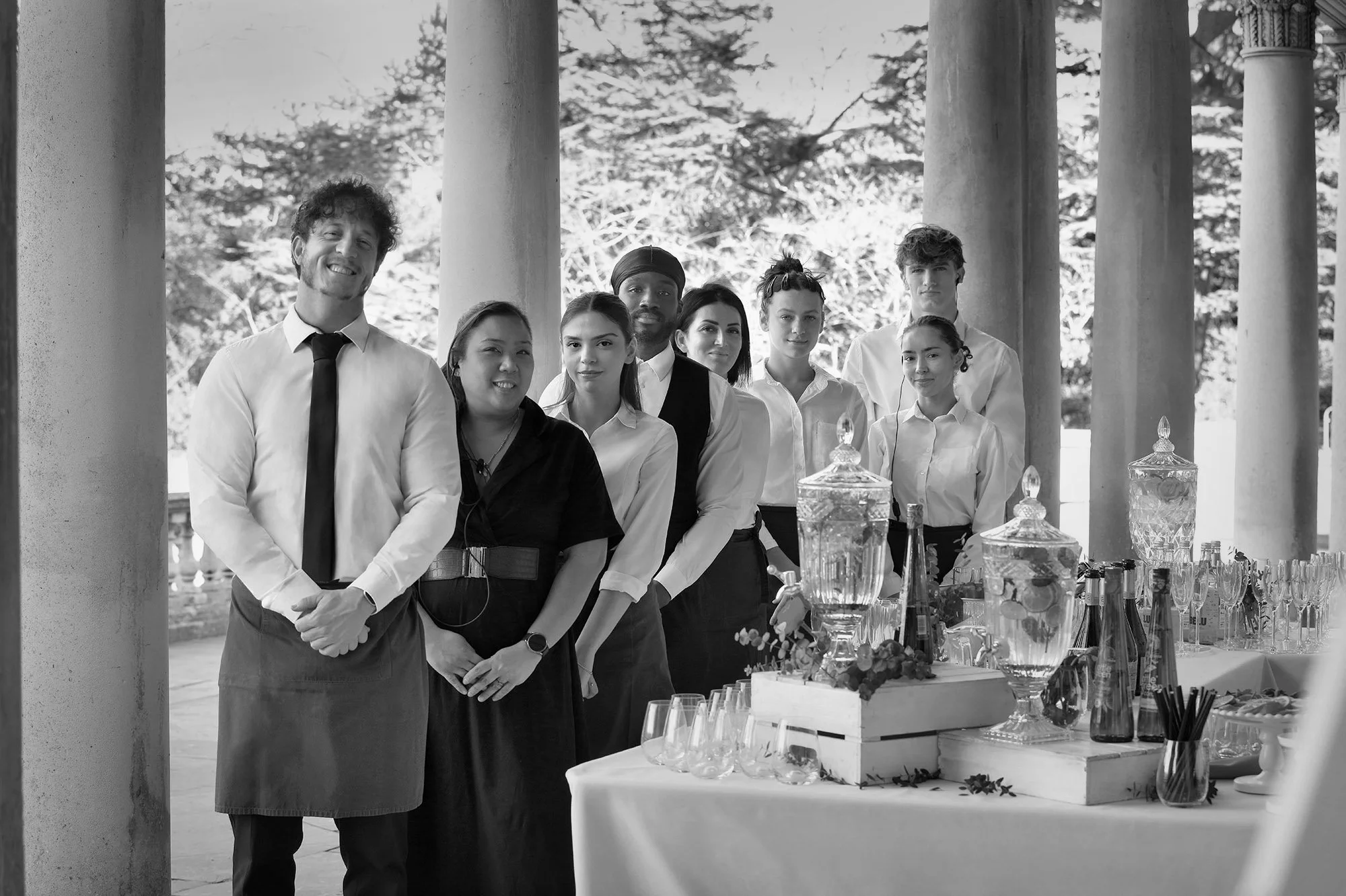 Raquel's staffing & events team at Grove House Roehampton