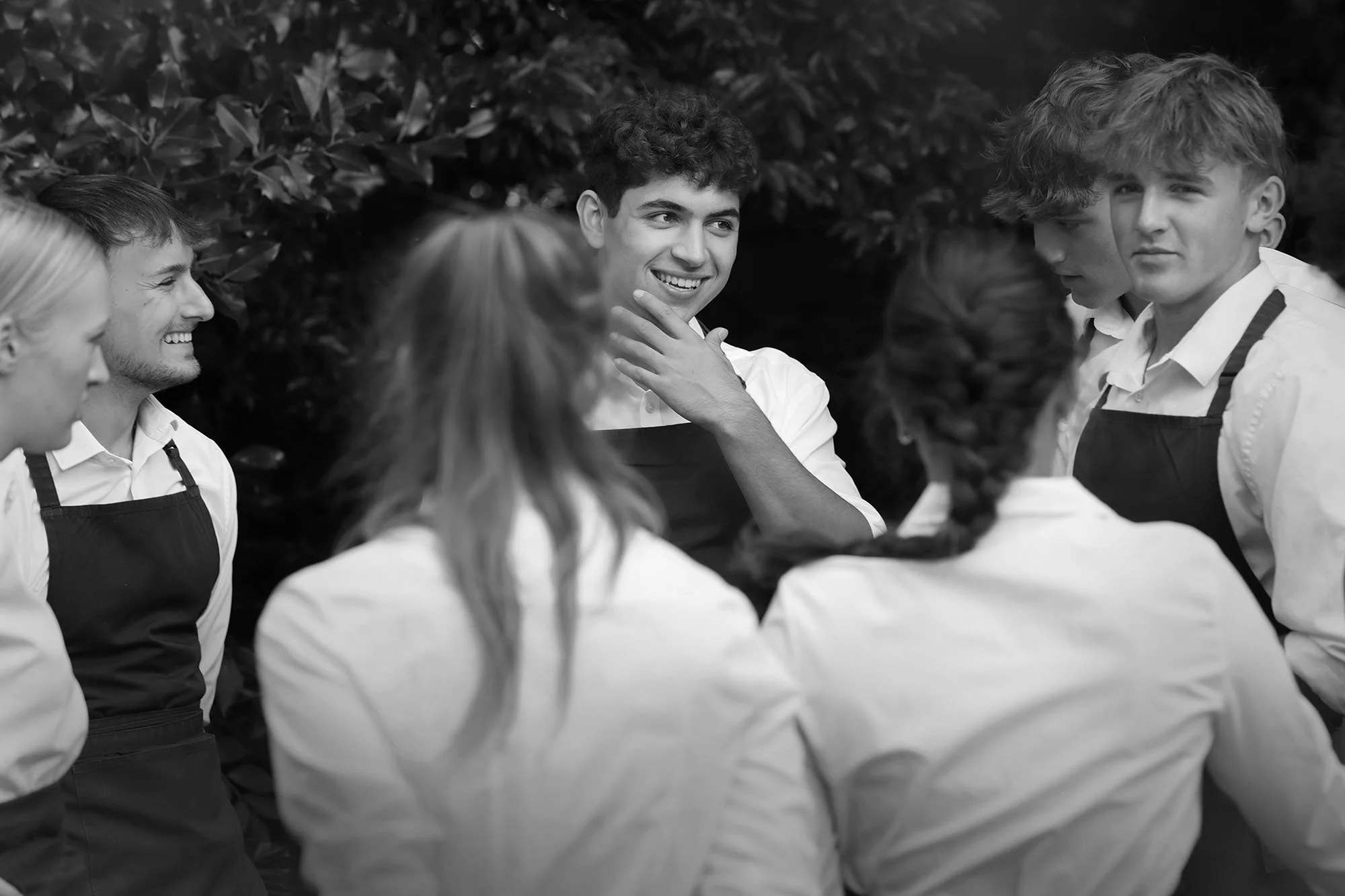 Team members of Raquel's staffing & events company at the Pump House Battersea