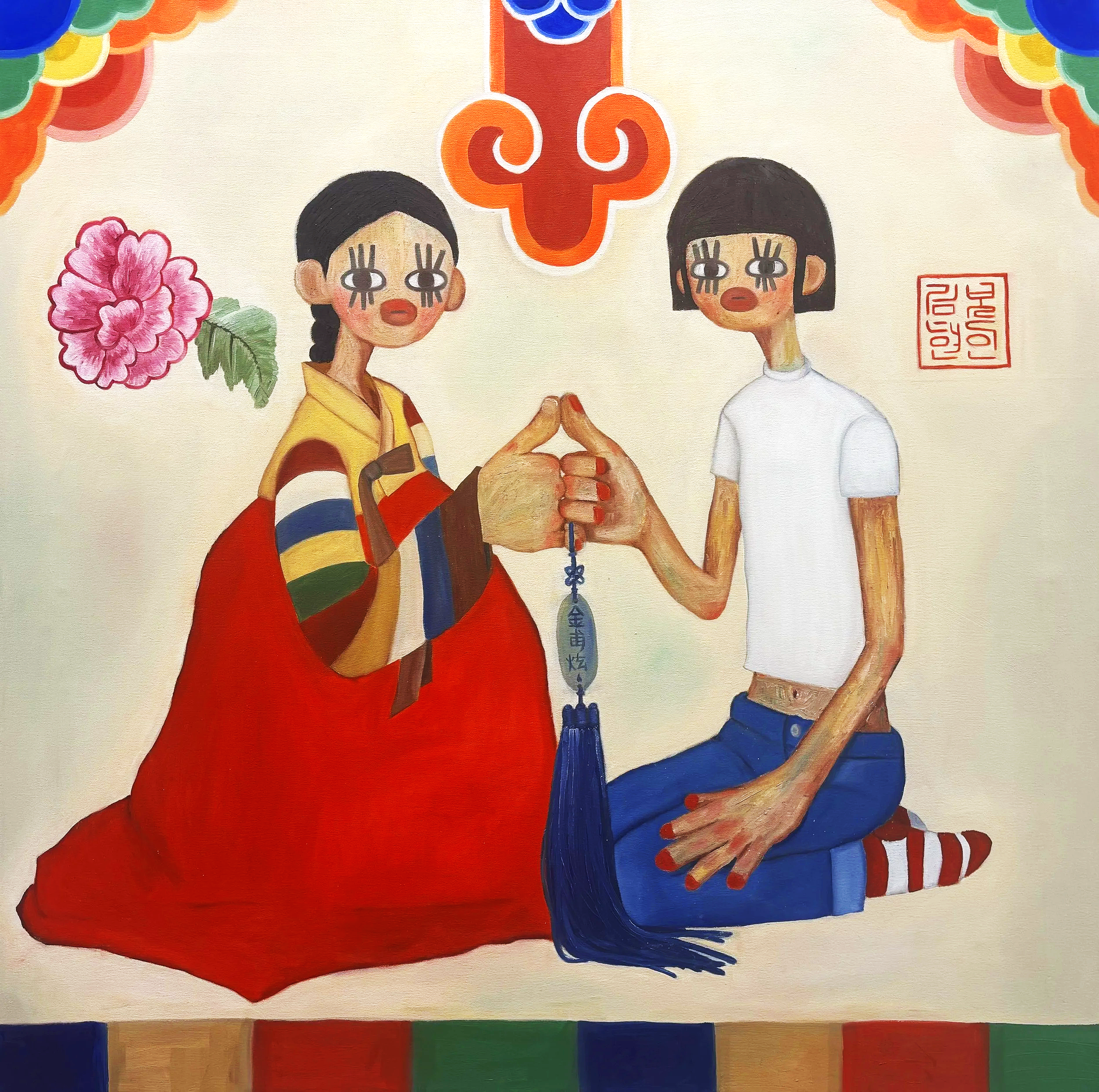 金甫炫, 40"x40", oil on canvas, 2024