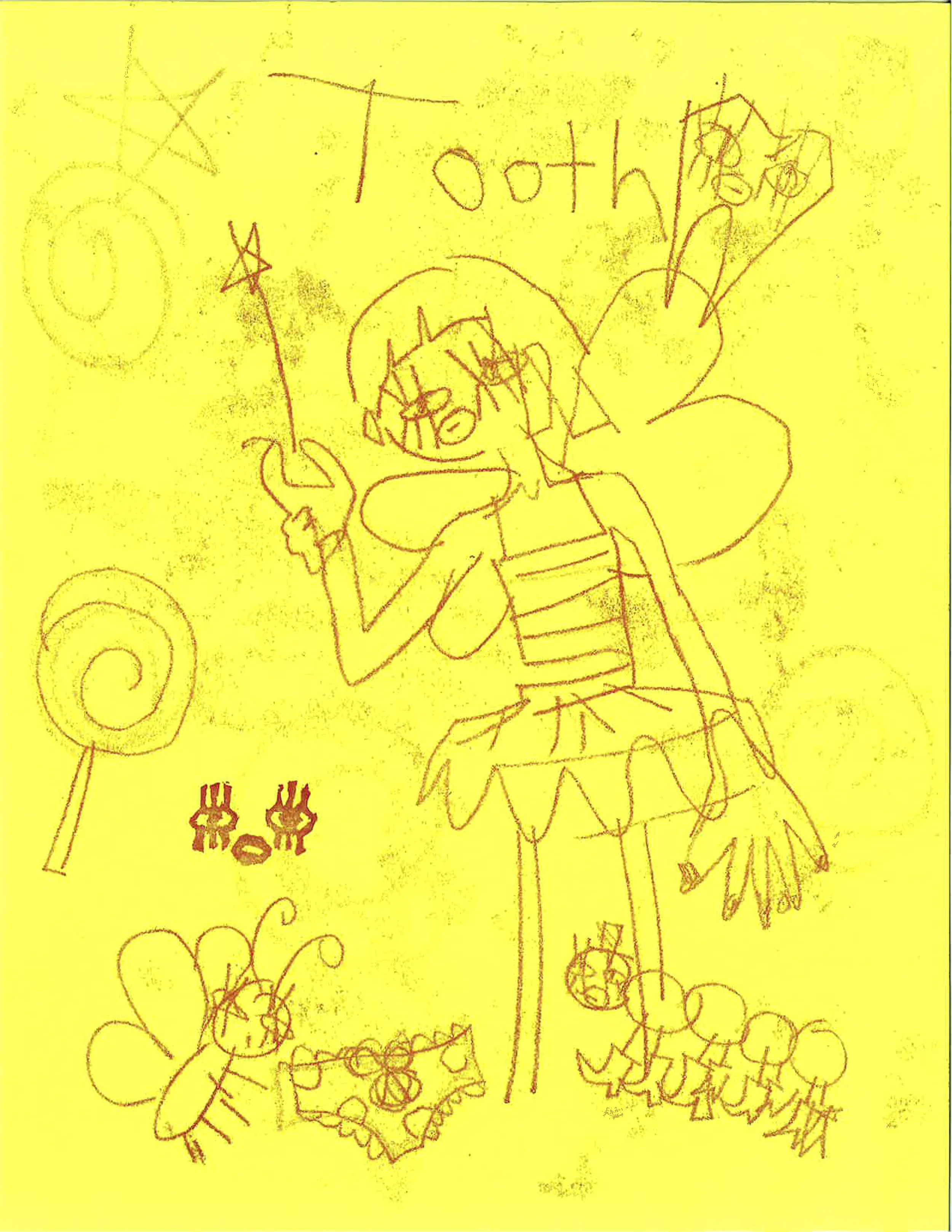 employed girl, 8.5"x11", monoprint on paper. 2025