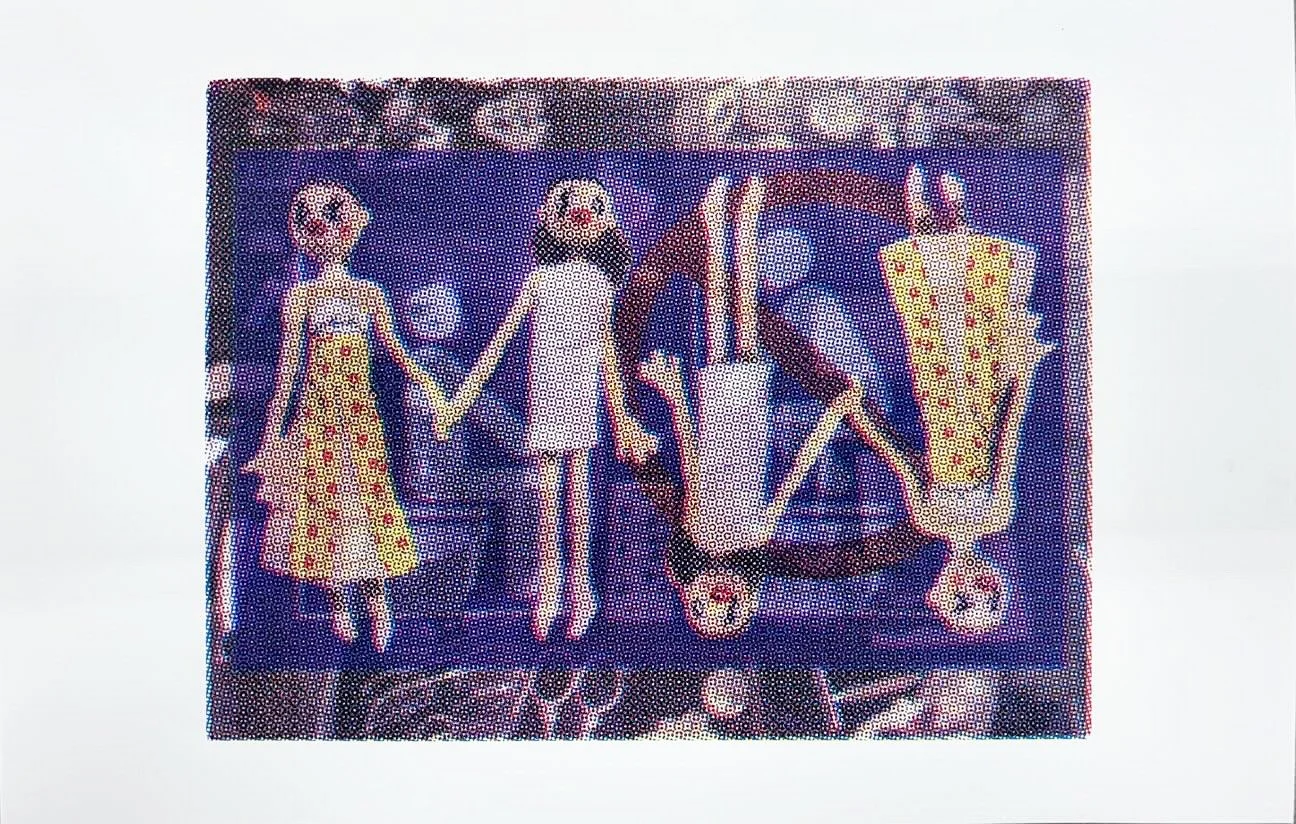 (untitled), 17"x11", cmyk screen print on paper. 2025